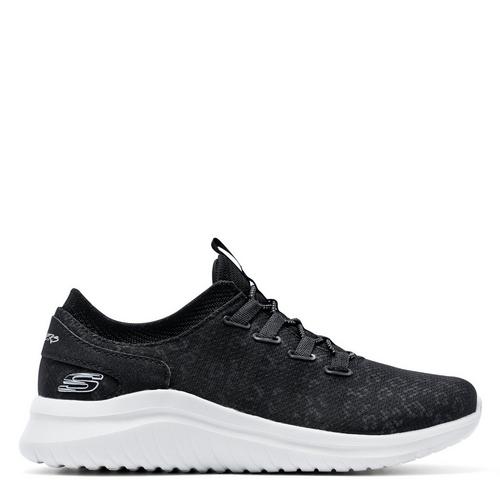 Black/White - Skechers - Ultra Flex 2.0 Sport Womens Shoes - 1