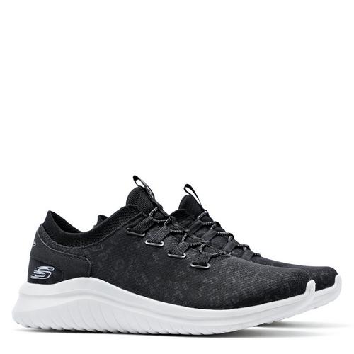 Black/White - Skechers - Ultra Flex 2.0 Sport Womens Shoes - 3
