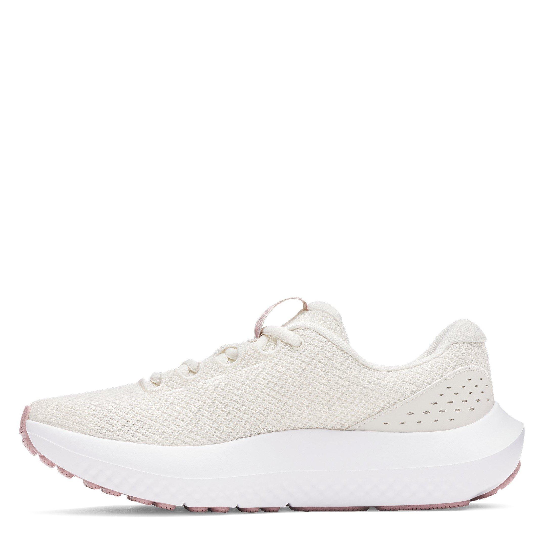 White/Tour.Pink - Under Armour - Charged Surge 4 Womens Running Shoes - 2
