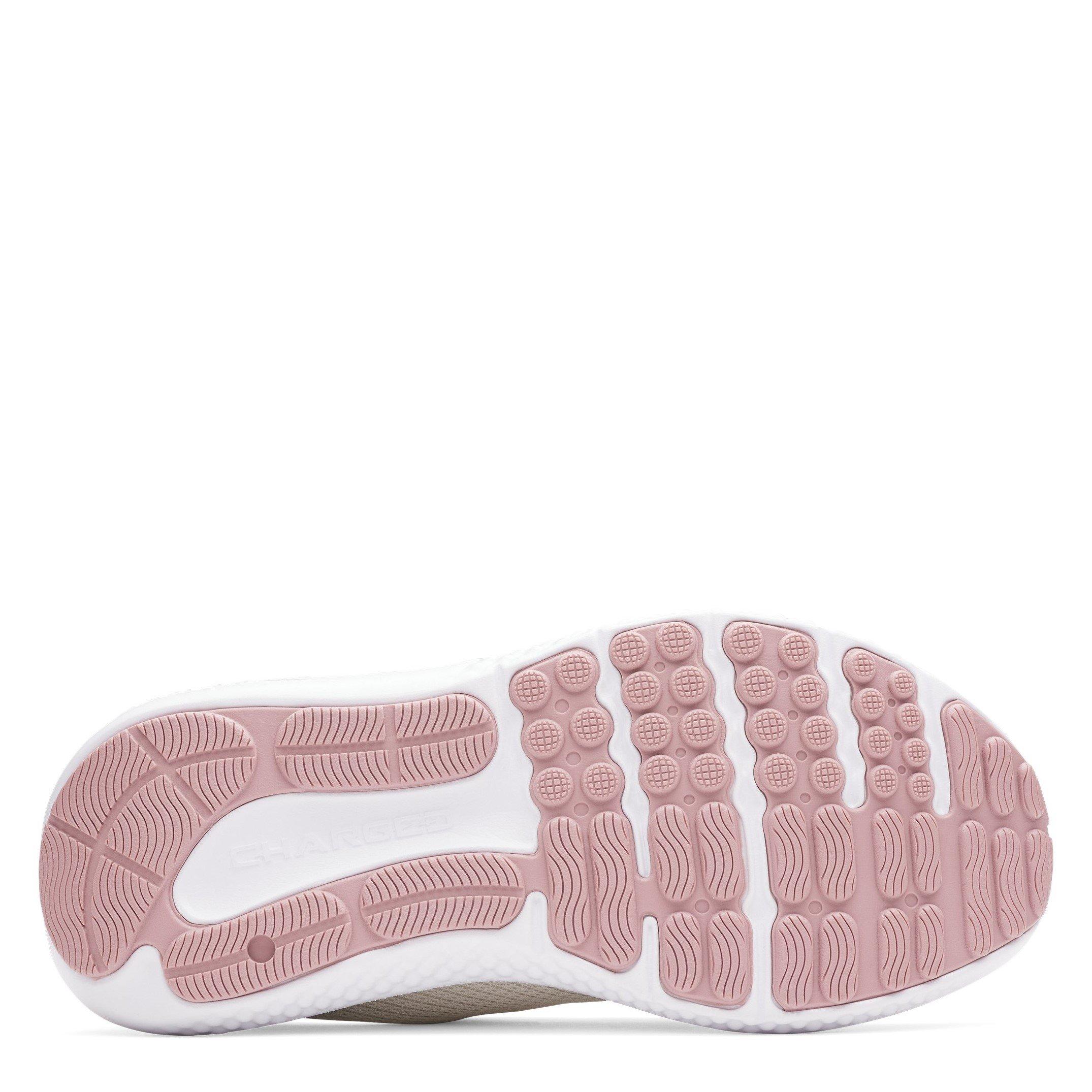 White/Tour.Pink - Under Armour - Charged Surge 4 Womens Running Shoes - 3