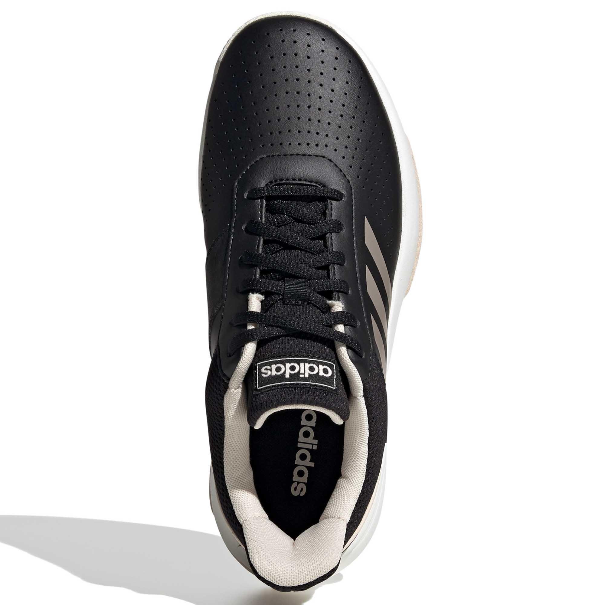 Blk/Wht/Pink - adidas - Courtsmash Womens Shoes - 3