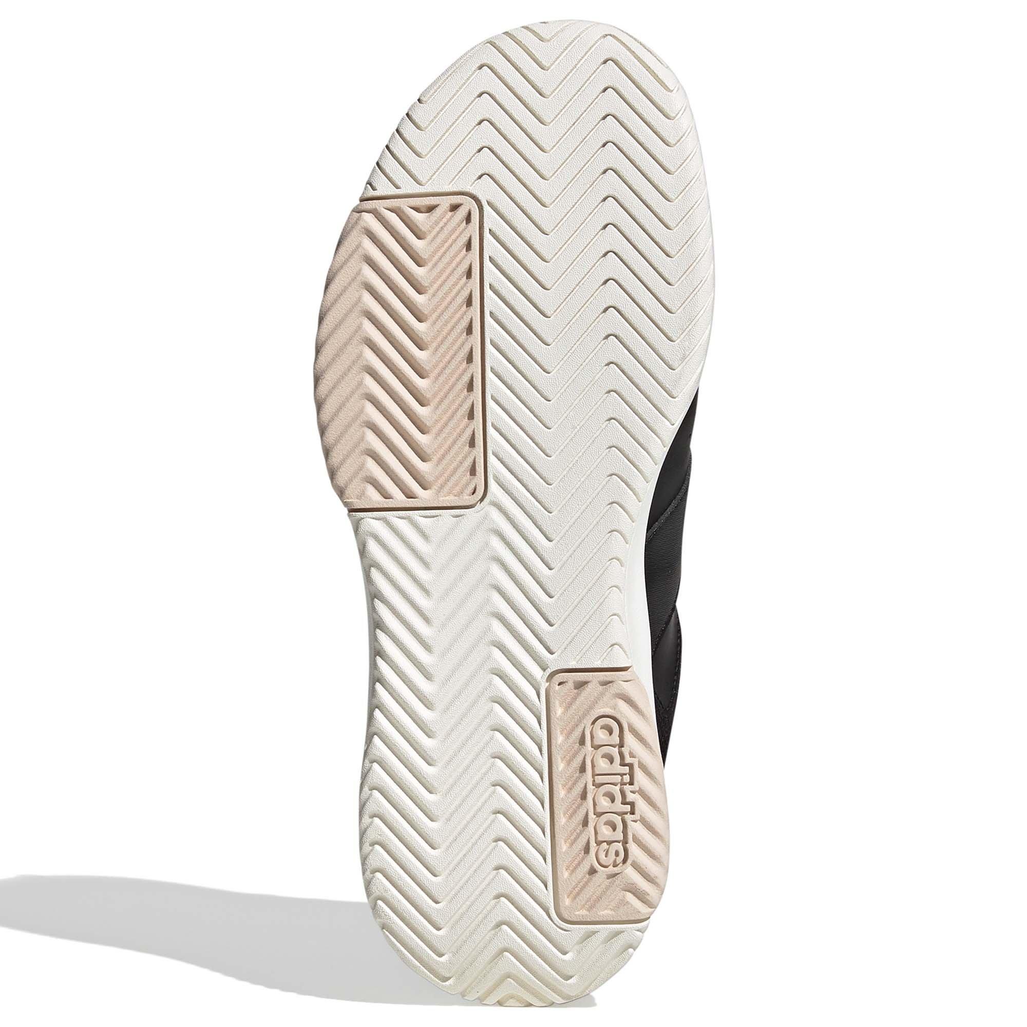 Blk/Wht/Pink - adidas - Courtsmash Womens Shoes - 4