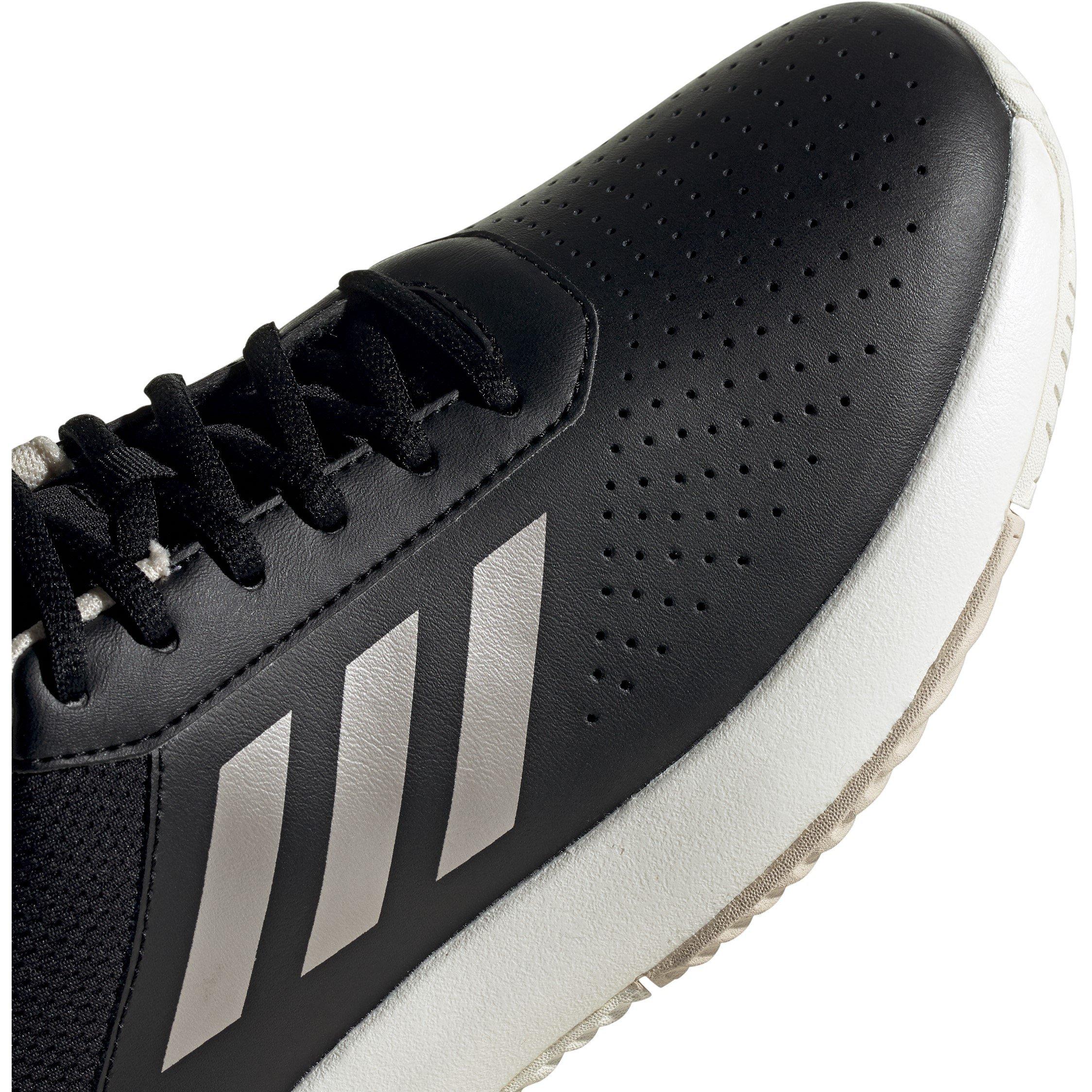 Blk/Wht/Pink - adidas - Courtsmash Womens Shoes - 8