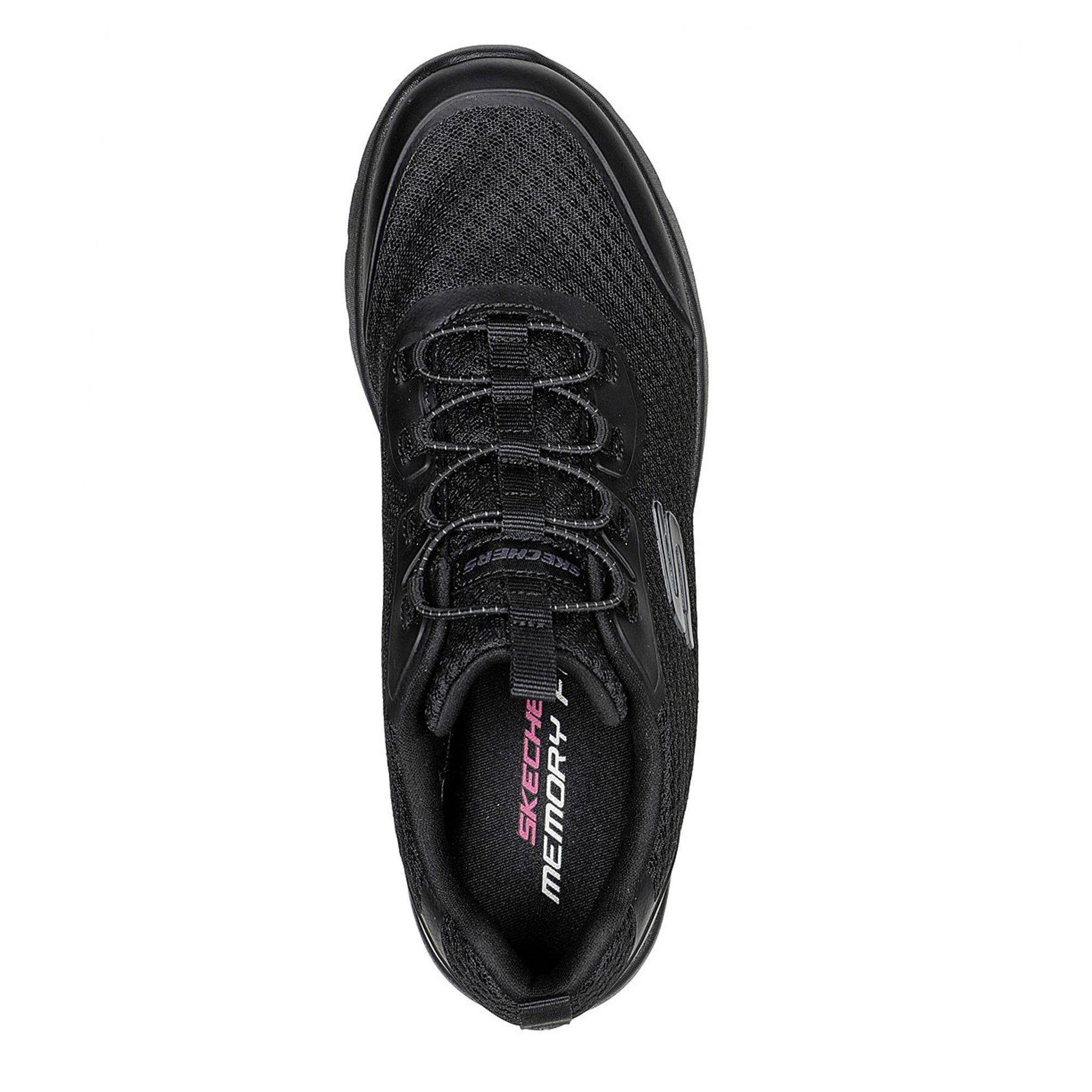 Triple Black - Skechers - Dynamight 2.0 Social Orbit Womens Trainers - 6