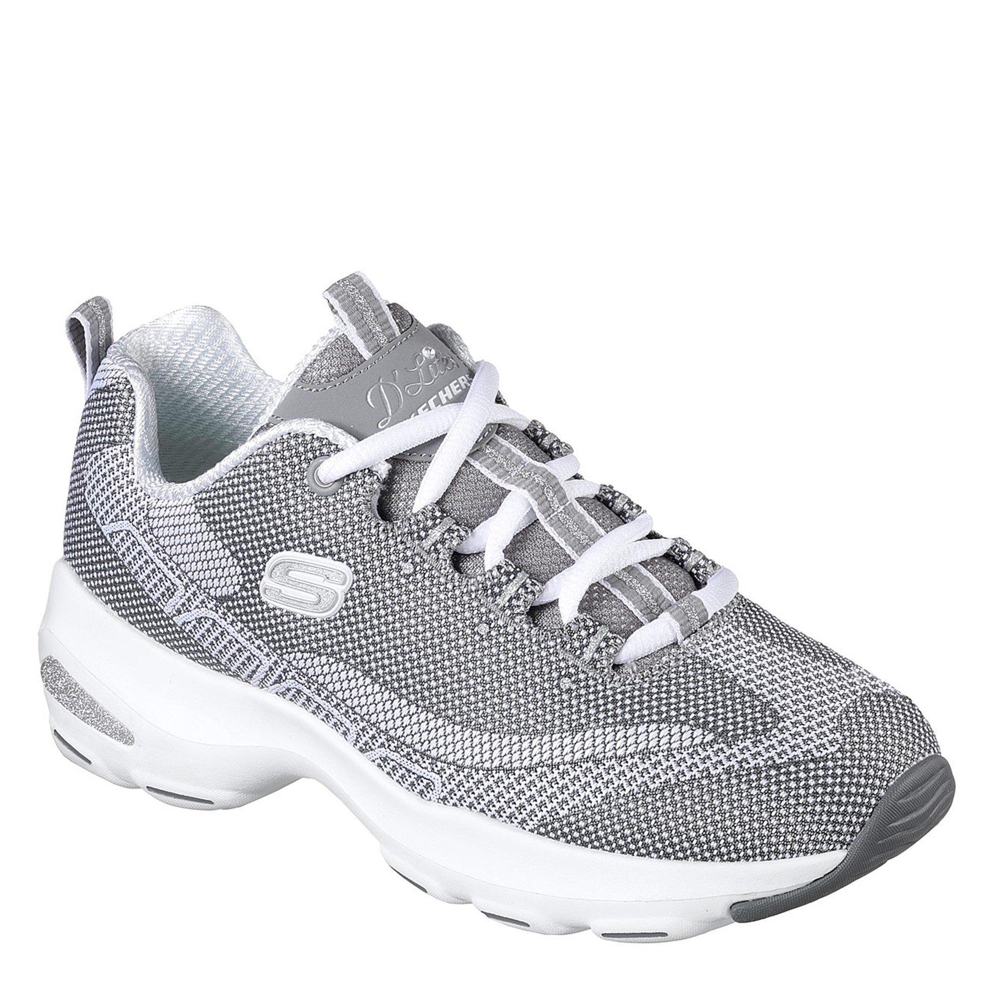Grey/White - Skechers - D Lite Ultimate Runner - 3