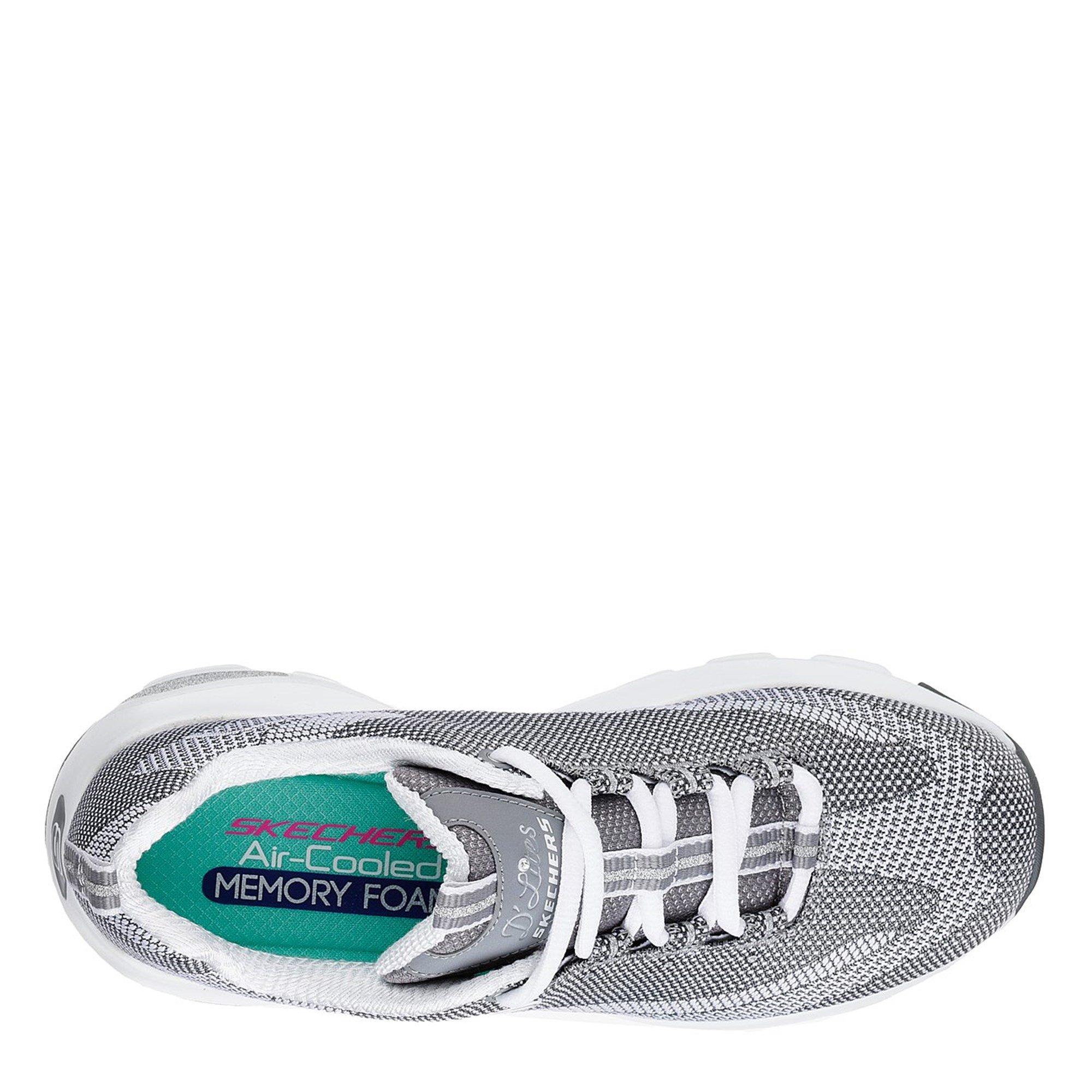 Grey/White - Skechers - D Lite Ultimate Runner - 5