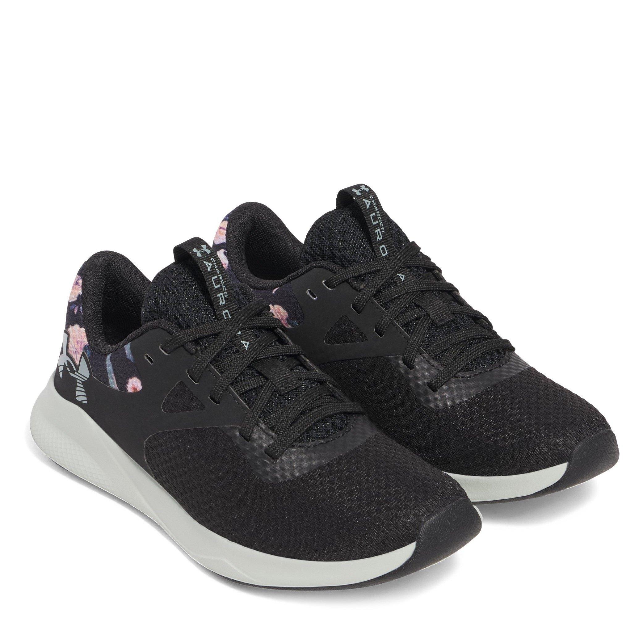 Blk/Green/Silv - Under Armour - Charged Aurora 2 Womens Training Shoes - 5