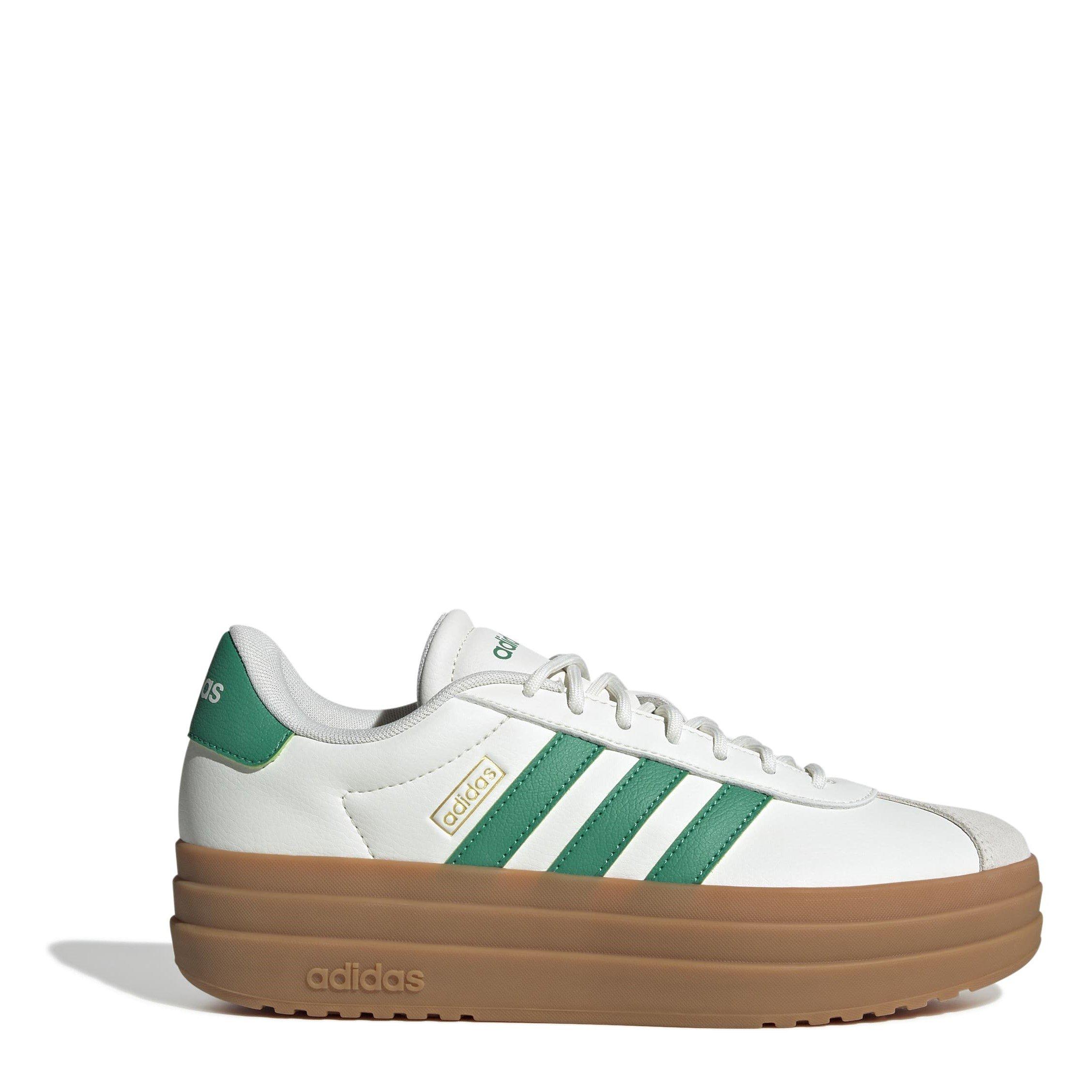 Adidas Women's Vl Court Bold Trainers - Wht/Green/Gum - 4.5 (37.3)