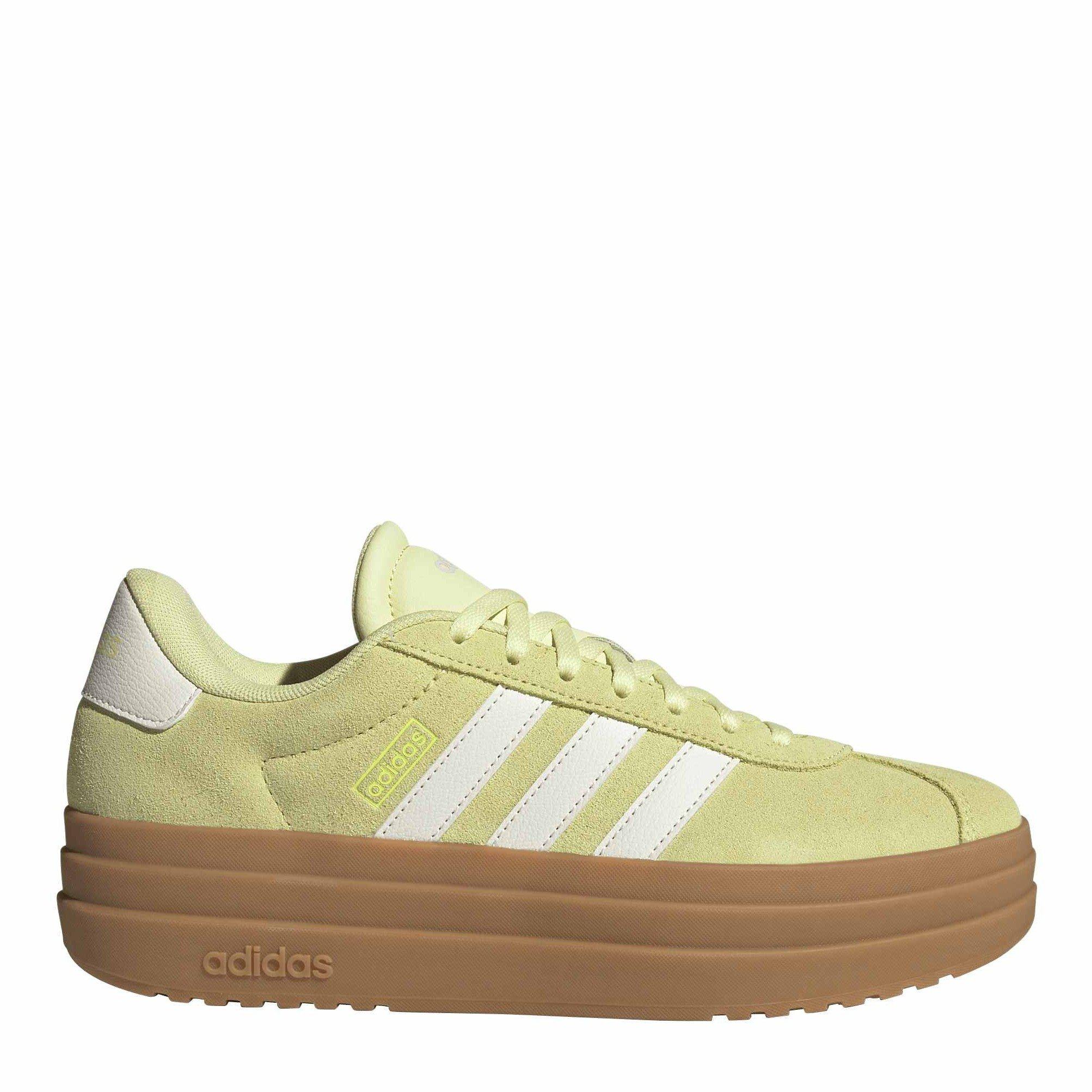 Adidas Women's Vl Court Bold Trainers - Yellow/Wht/Gum - 5 (38)