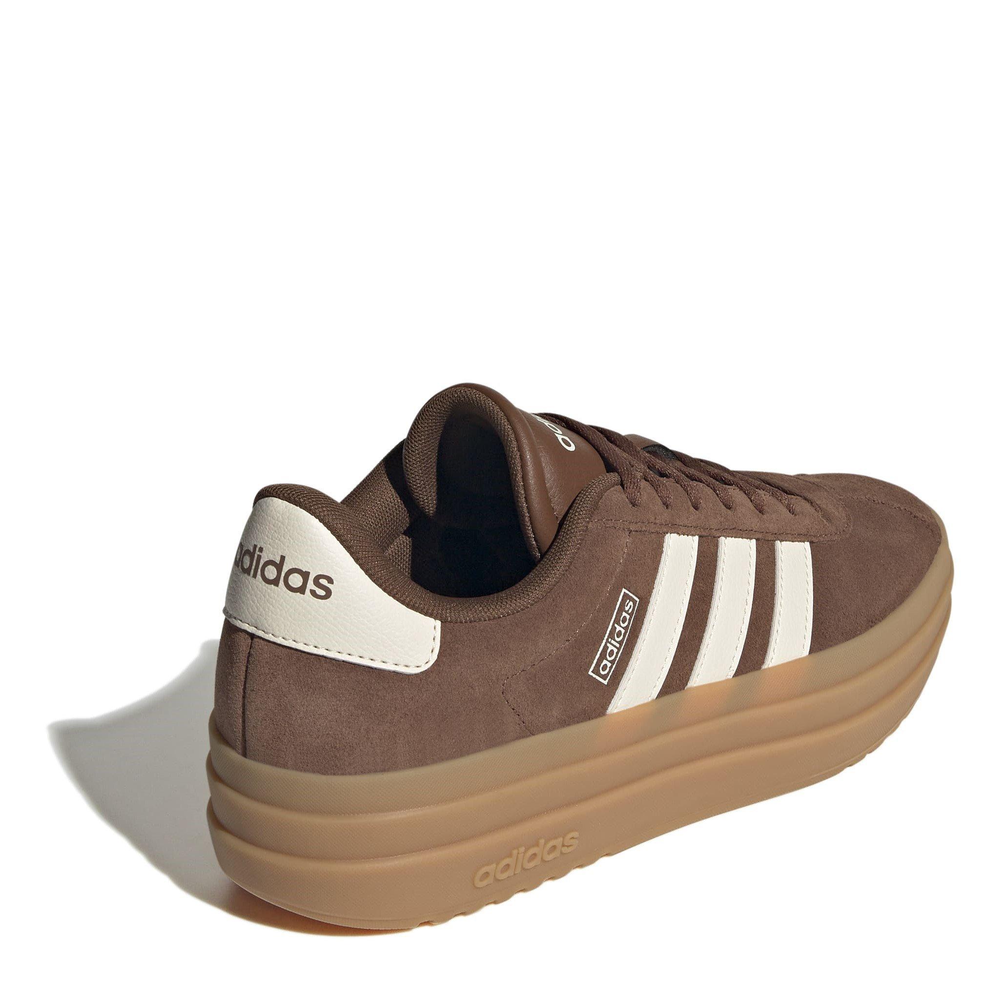 Brown/Wht/Gum - adidas - VL Court Bold Women's Trainers - 4