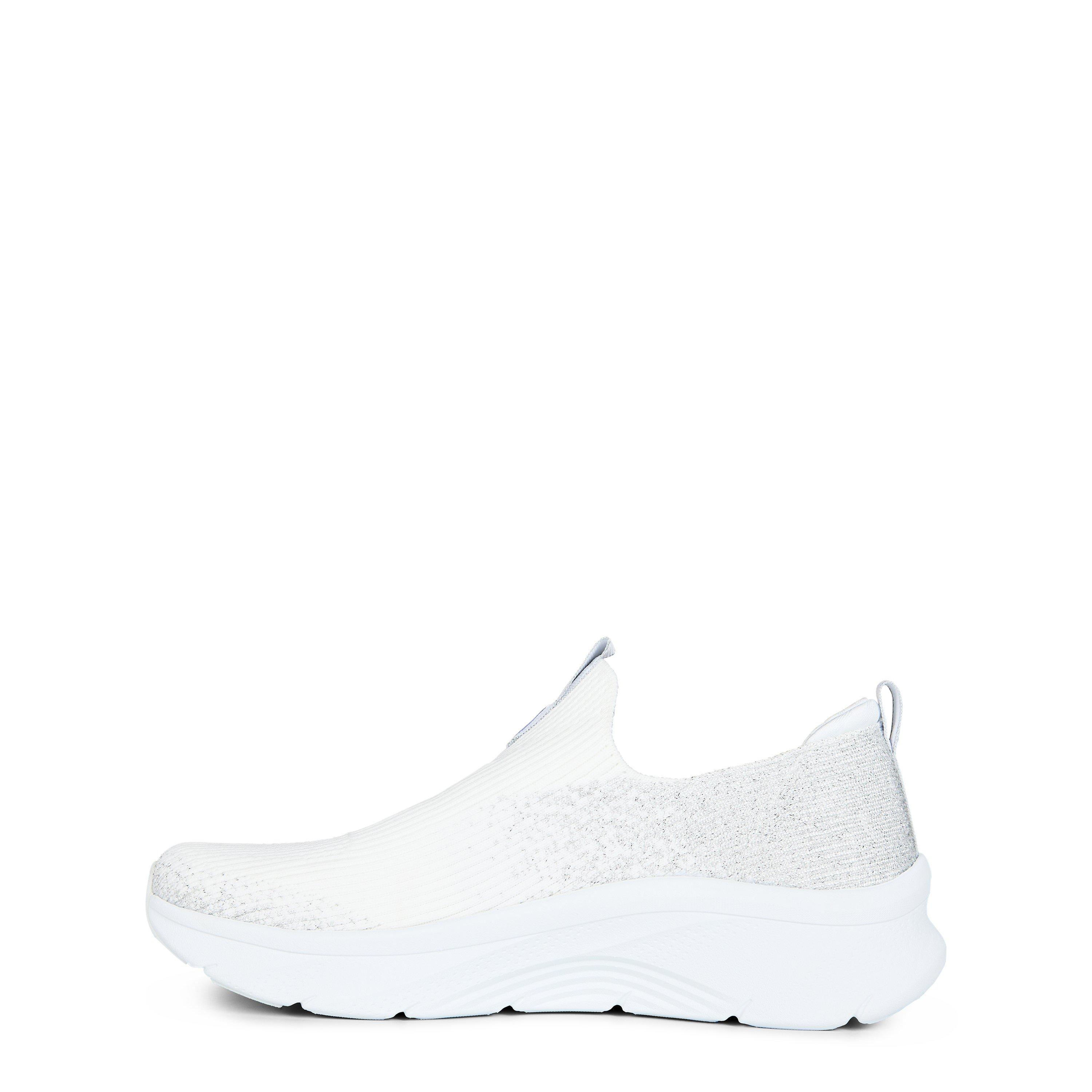 White/Silver - Skechers - Arch Fit D Lux Slip On Trainers Womens - 2