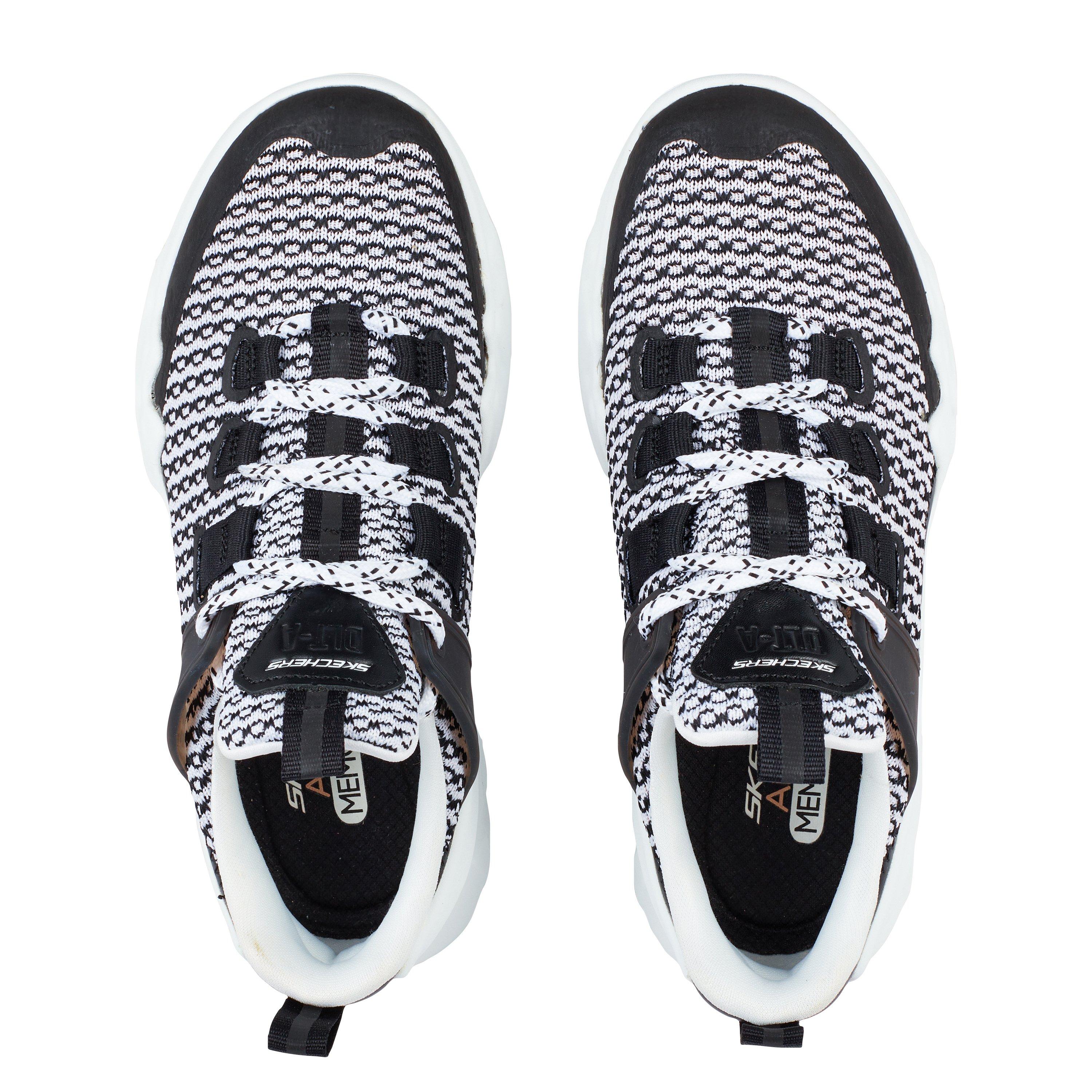 White/Black - Skechers - DLT-A Trainers Womens - 5