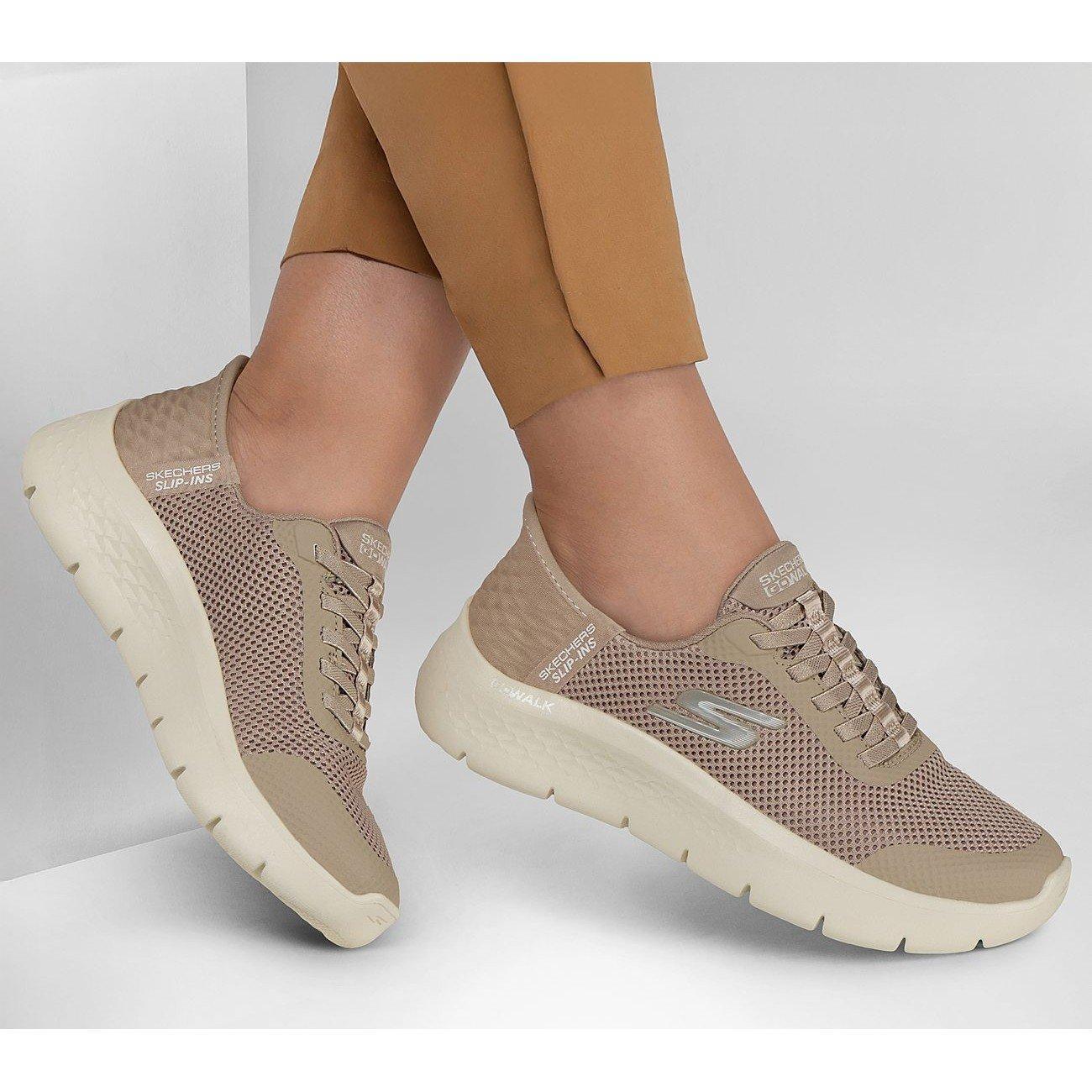 Taupe - Skechers - Slip-Ins: Go Walk Flex - Grand Entry - 6