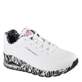 Skechers Skechers Goldcrown Printed Graffiti Heart De Low-Top Trainers Womens