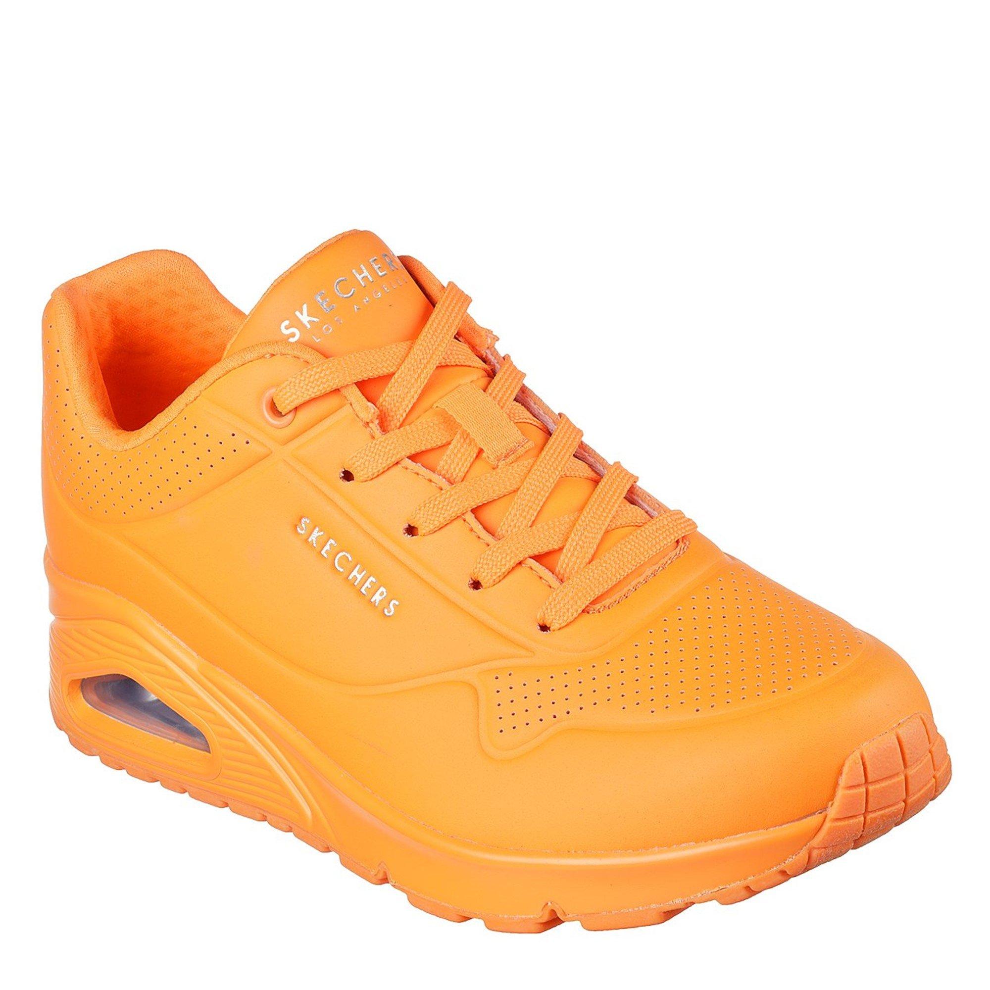 Orange néon - Skechers - UNO Trainers Womens - 1