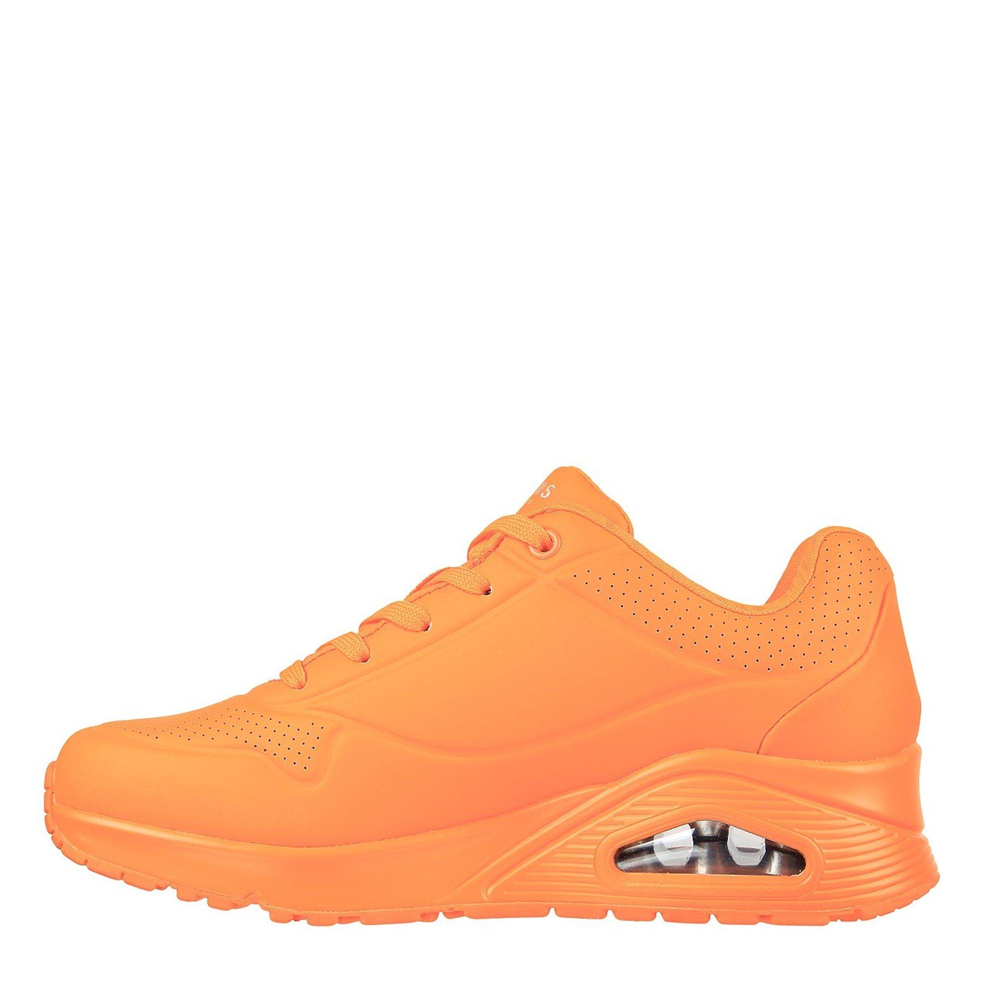 Orange néon - Skechers - UNO Trainers Womens - 2