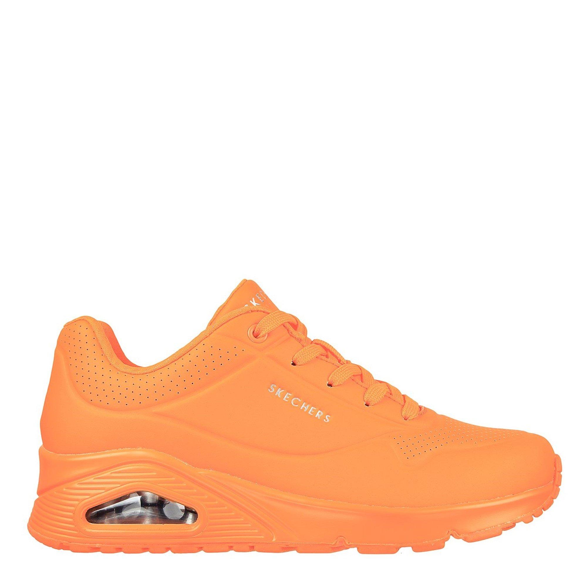 Orange néon - Skechers - UNO Trainers Womens - 3