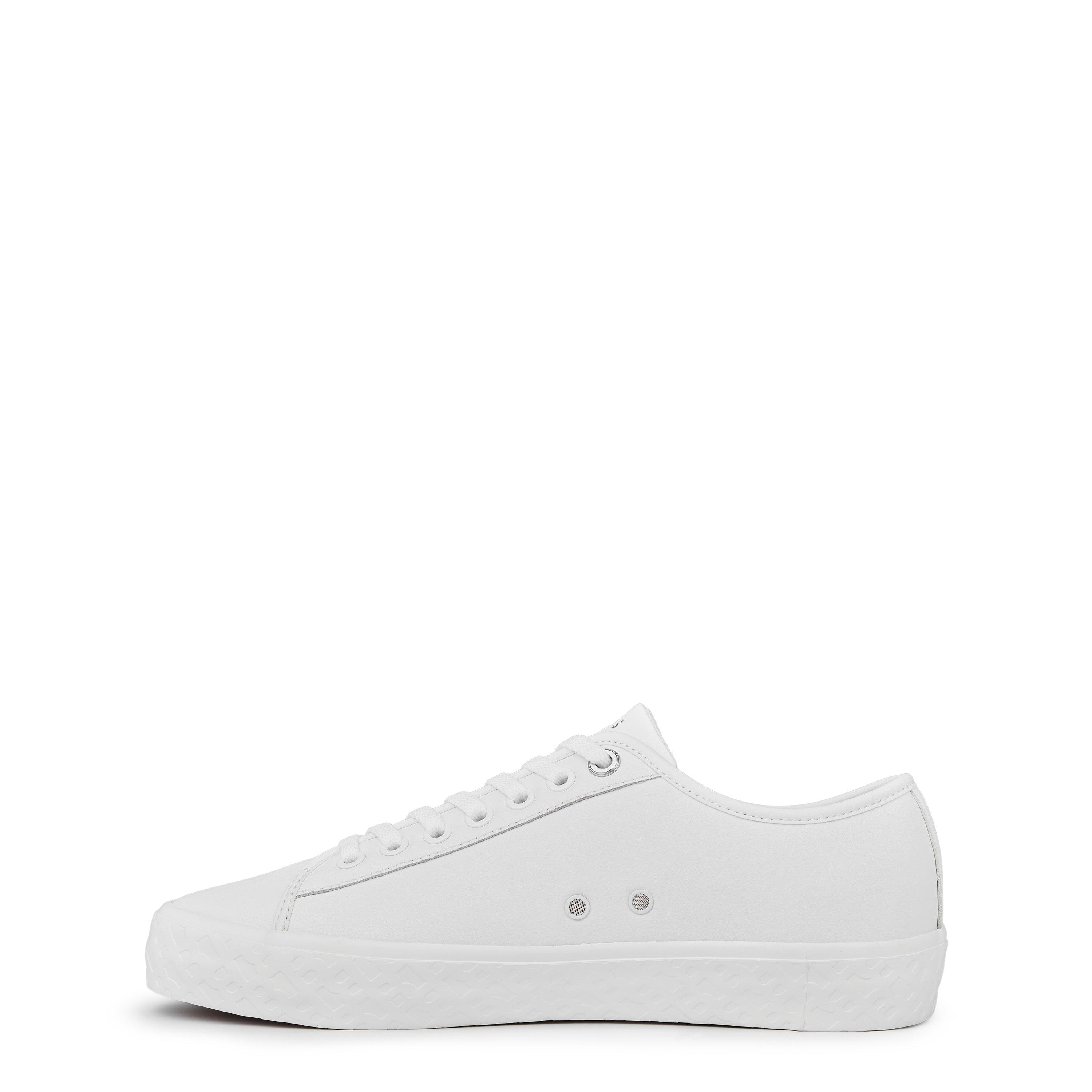 White - Boss - Women's Aiden Tennis Shoes, Iconic Logo - 3