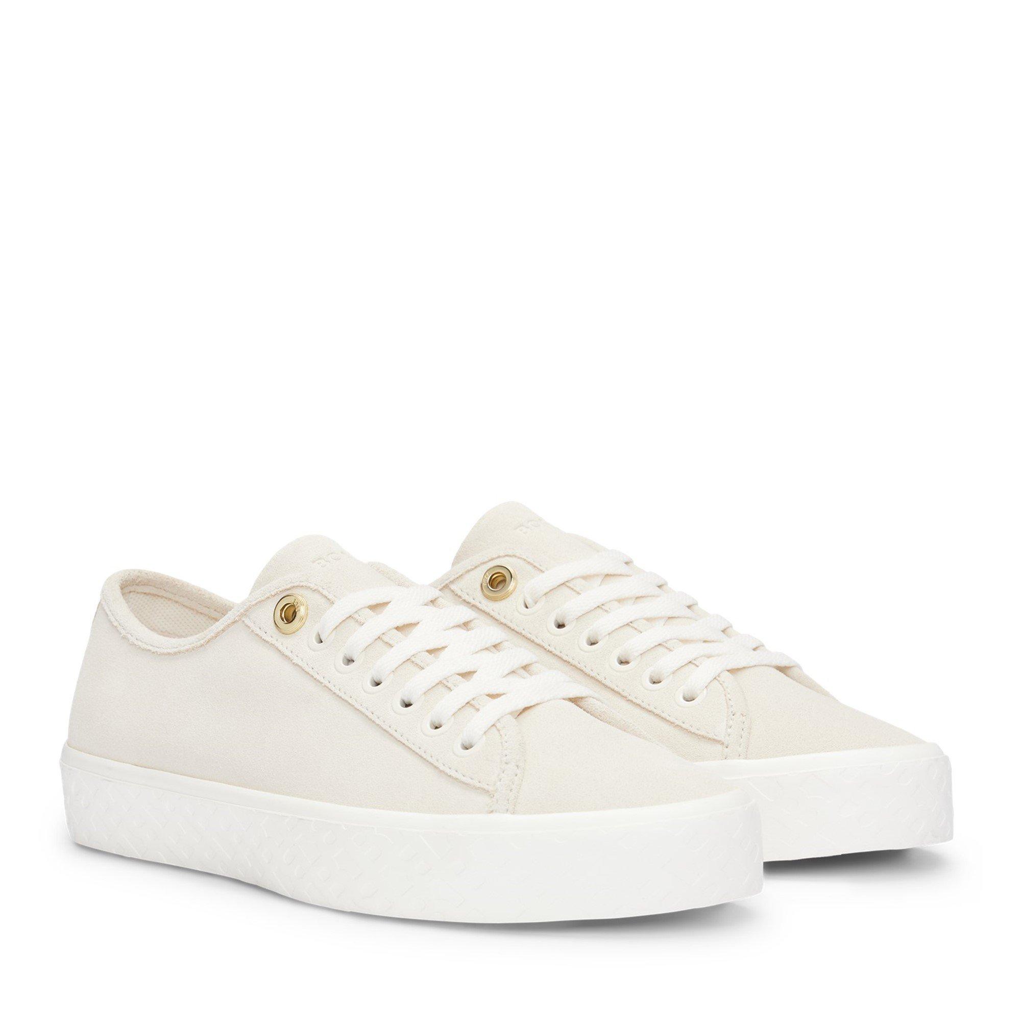 Open White - Boss - Women's Aiden Tennis Shoes, Iconic Logo - 3