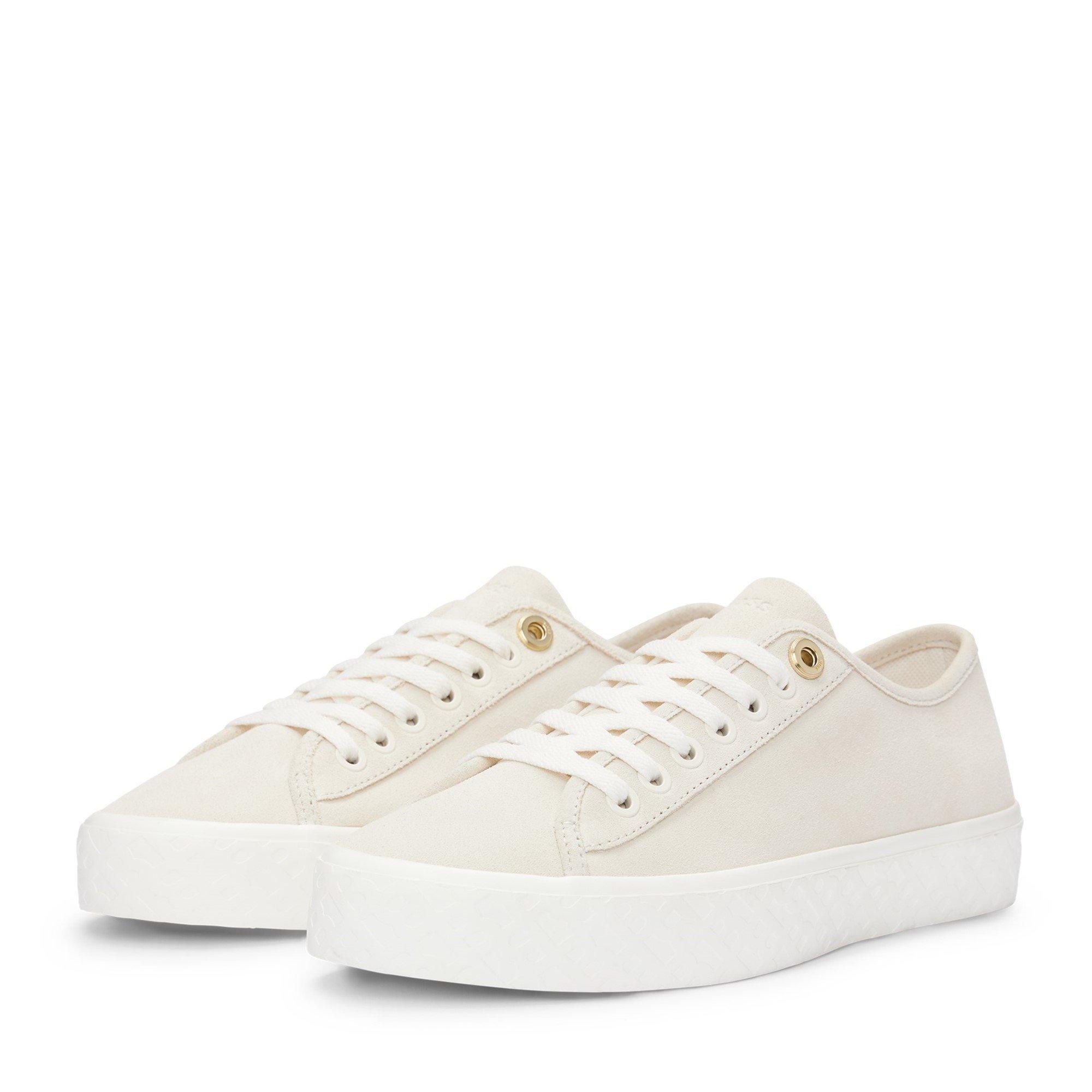 Open White - Boss - Women's Aiden Tennis Shoes, Iconic Logo - 6