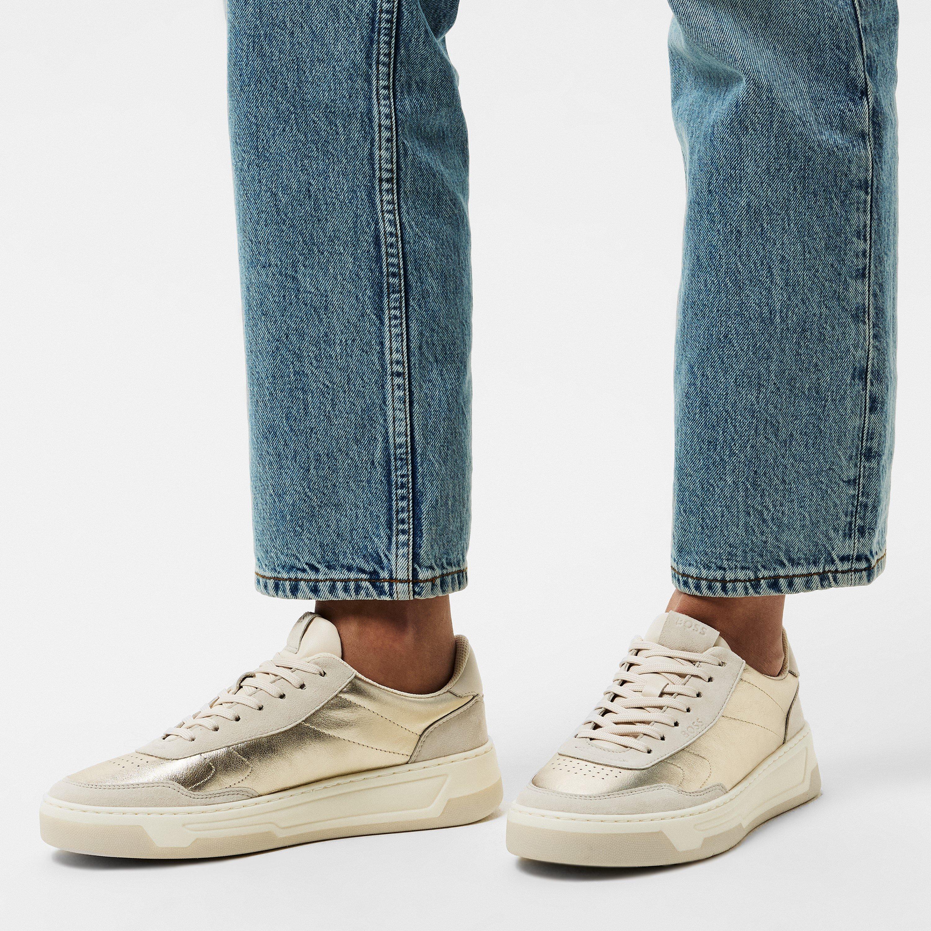 Gold - Boss - Women's Baltimore Low Luxury Sneakers - 2