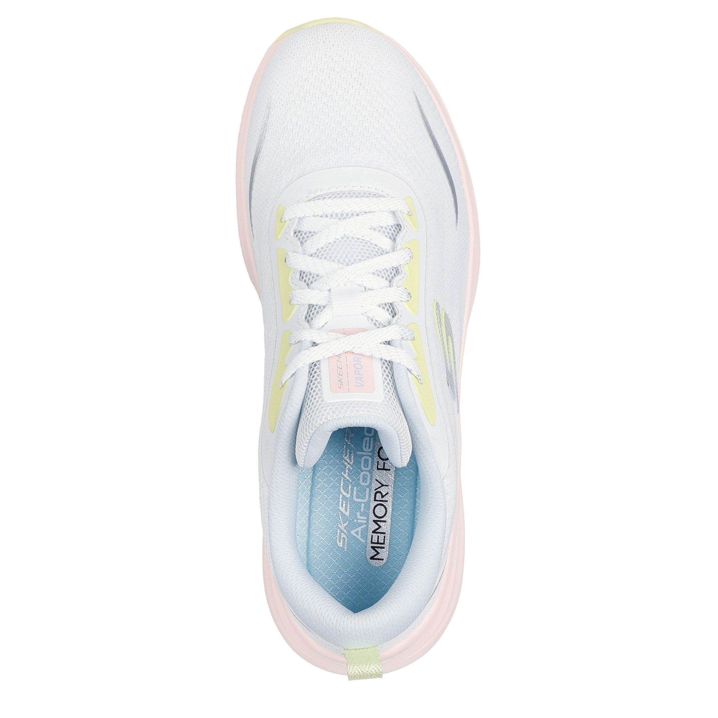 WHT/MULTI - Skechers - Vapor Foam Lace-Up Womens Shoes - 5