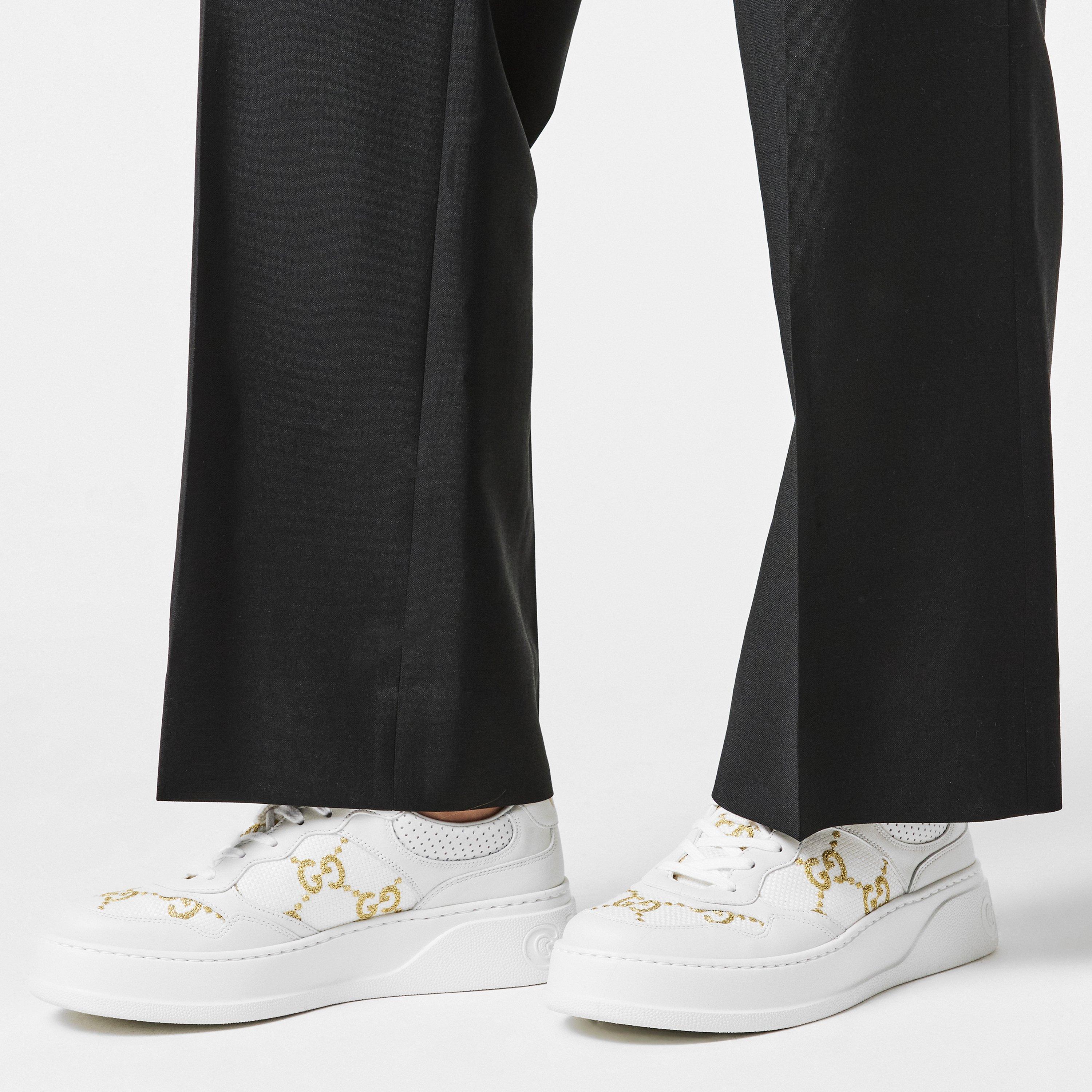 靴 GUCCI REGENT GREAT WHITE 38 White Women's Ace Embroidered Trainers | GUCCI® US