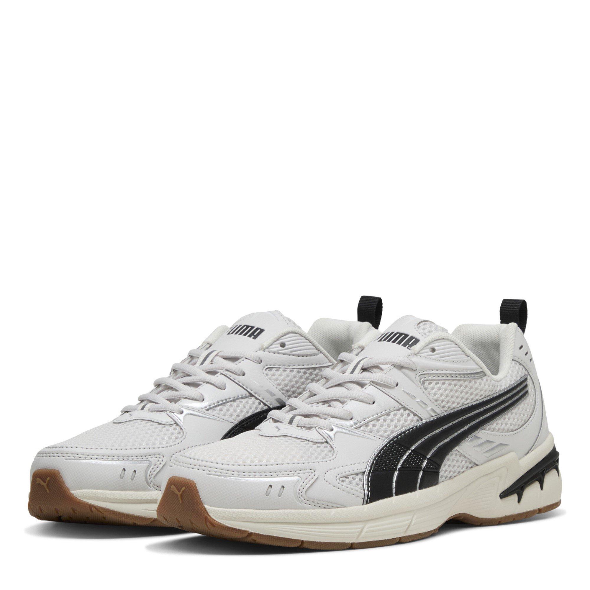 Puma Women's Milenio Tech Low-Top Trainers - Wht/Blk/Gum - 5 (38)
