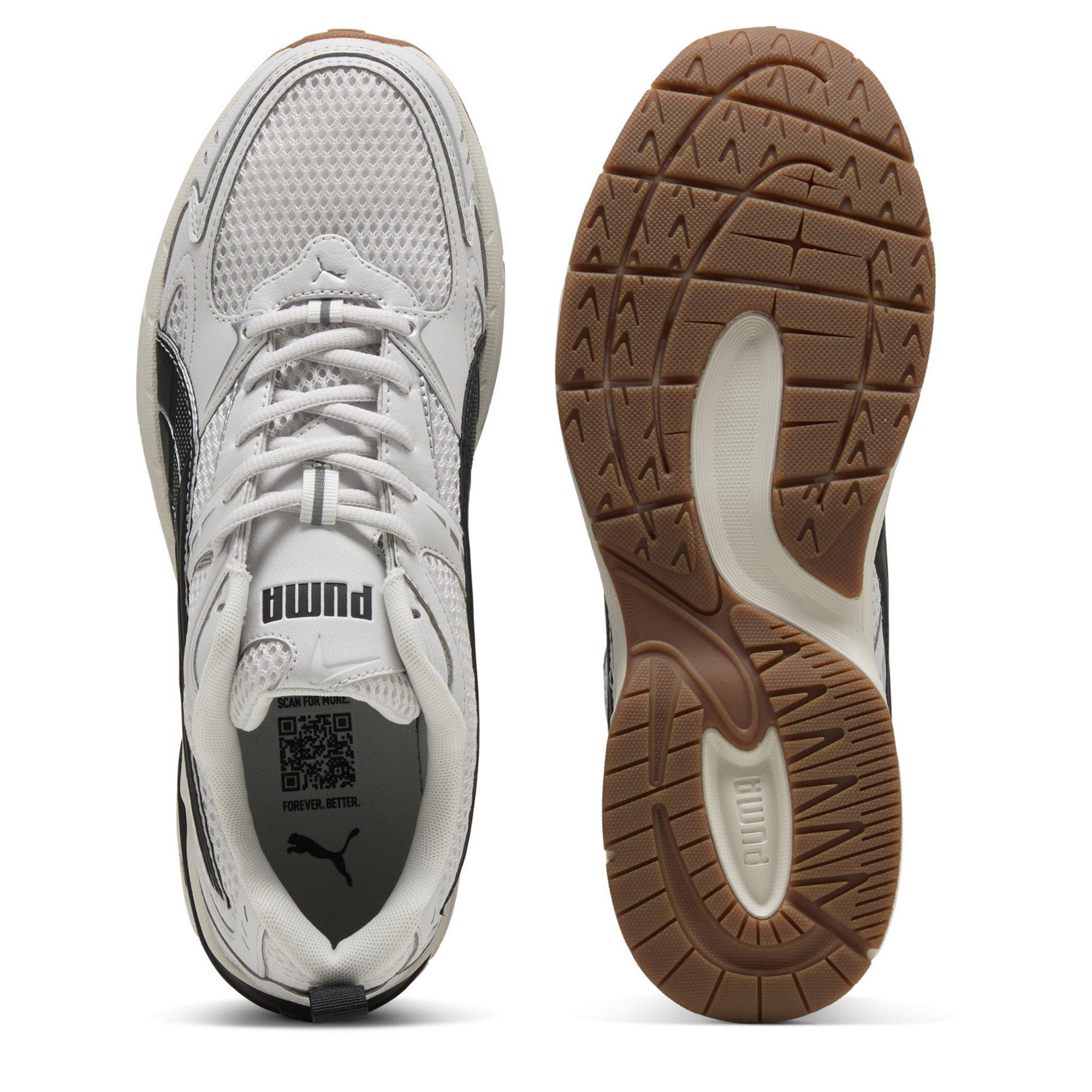 Wht/Blk/Gum - Puma - Women's Milenio Tech Low-Top Trainers - 3