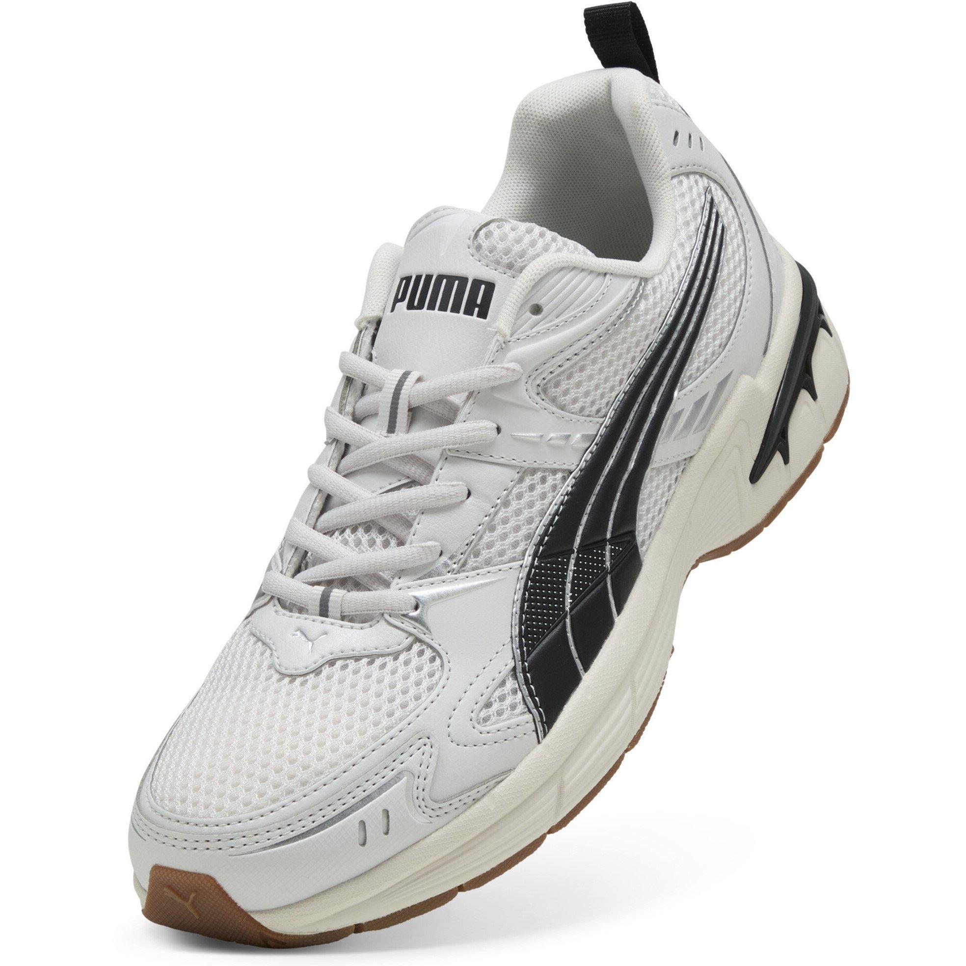 Wht/Blk/Gum - Puma - Women's Milenio Tech Low-Top Trainers - 6