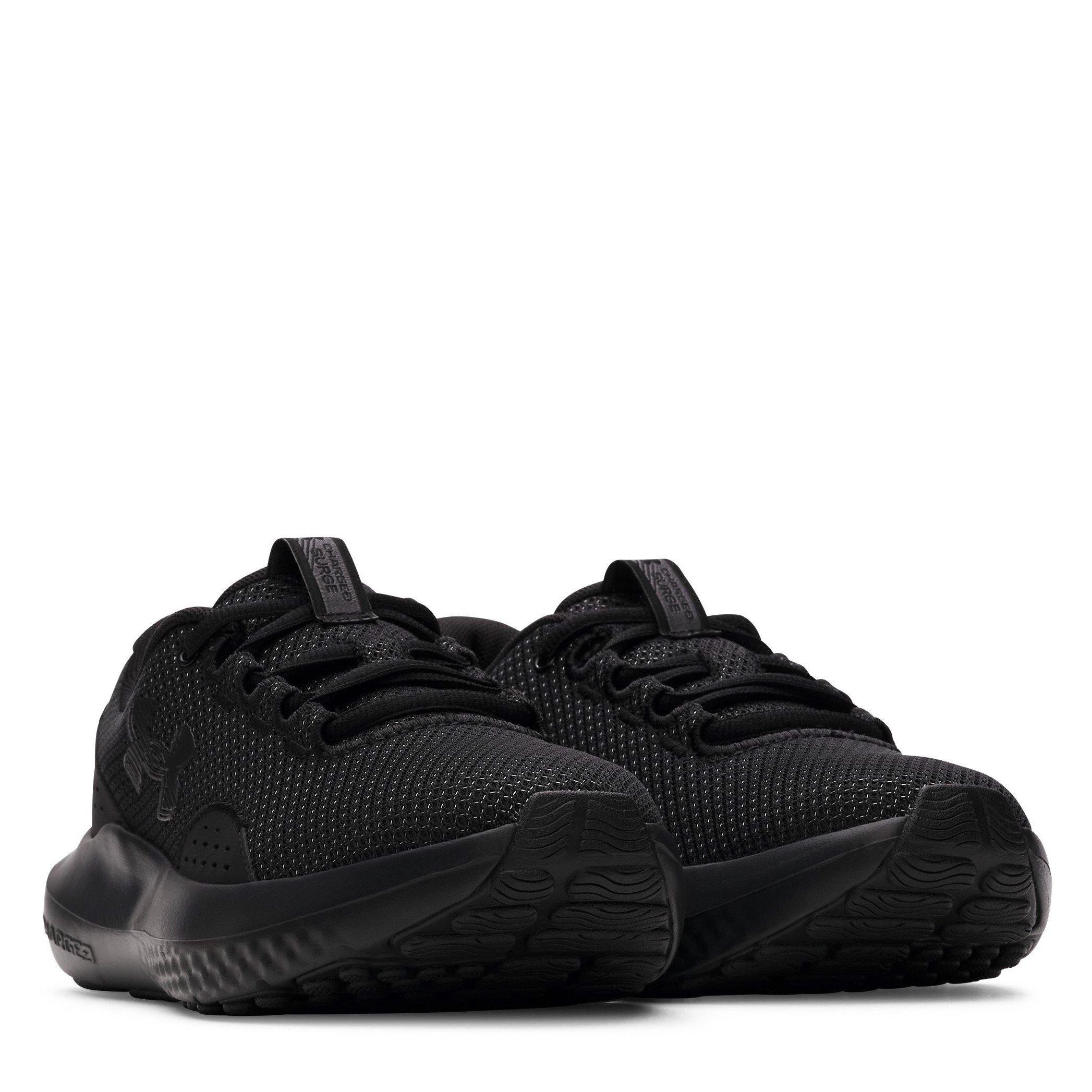 Triple Black - Under Armour - Surge 4 Running Shoes Womens - 5