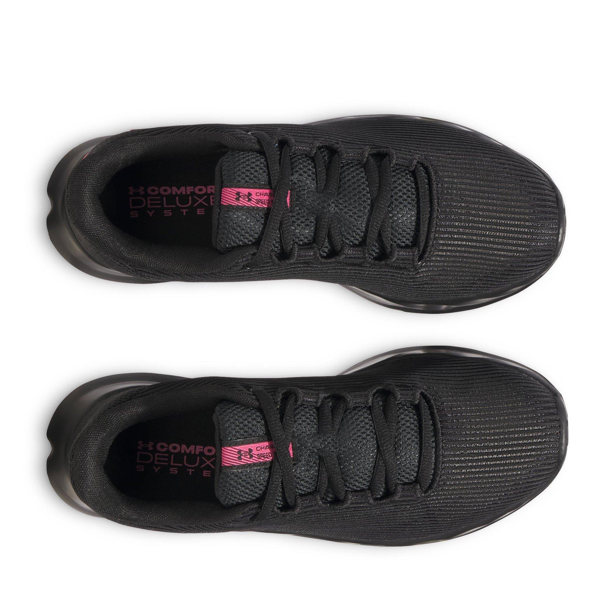 Black/Pink - Under Armour - Speed Swift Running Shoes Womens - 4