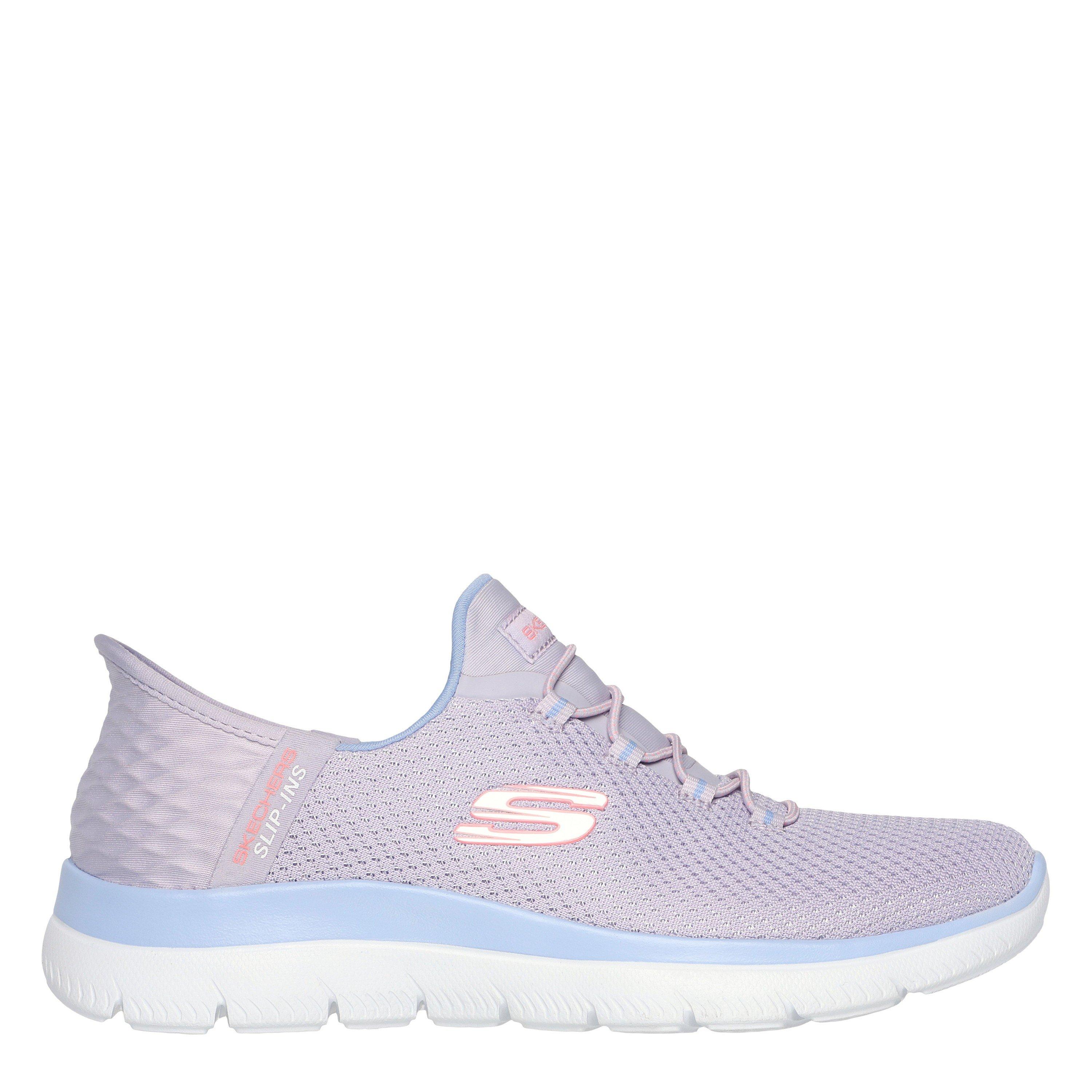 Skechers Women's Slip-Ins: Summits - Diamond Dream - Grey/Lavender - 5.5 (38.5)