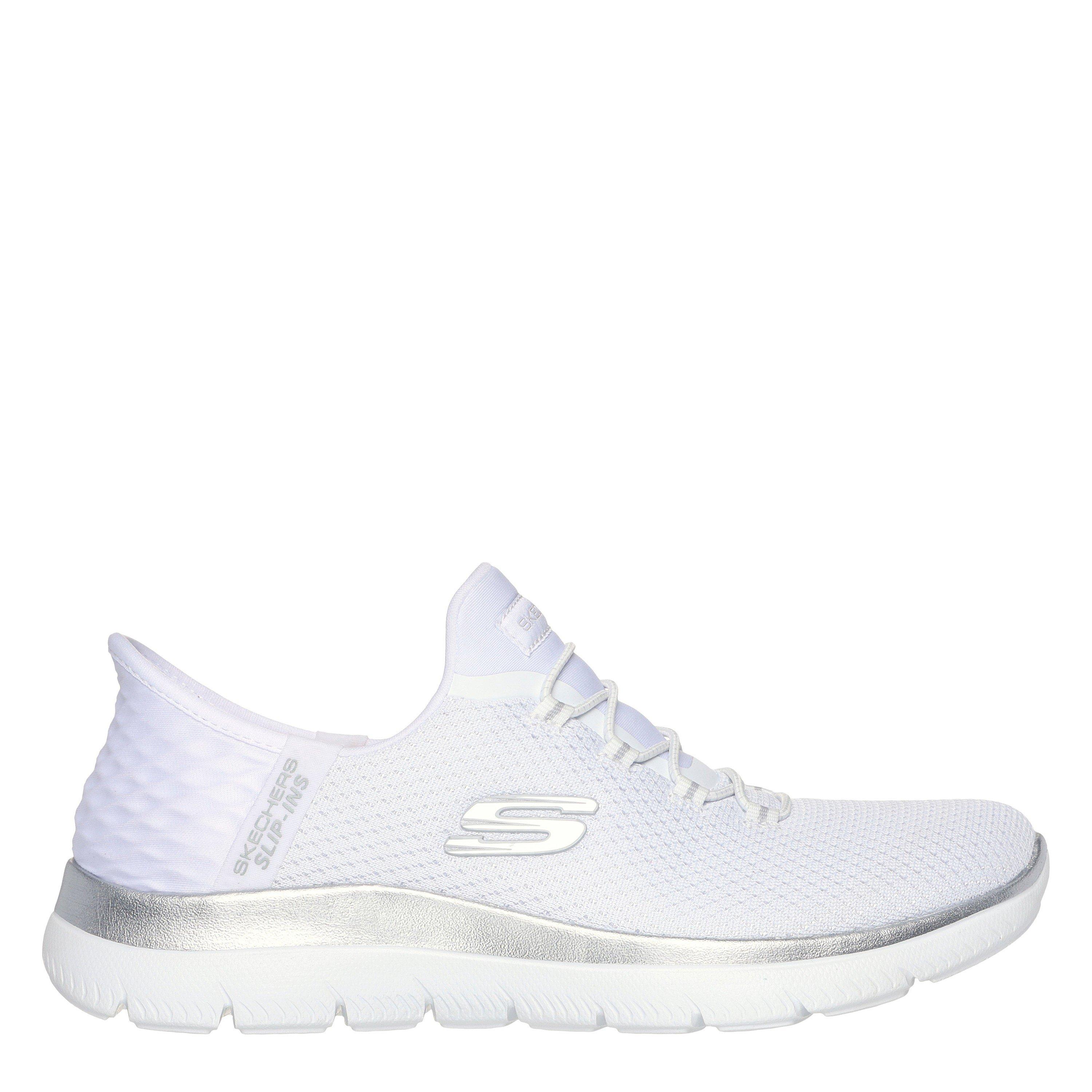 Skechers Women's Slip-Ins: Summits - Diamond Dream - White/Silver - 6.5 (39.5)