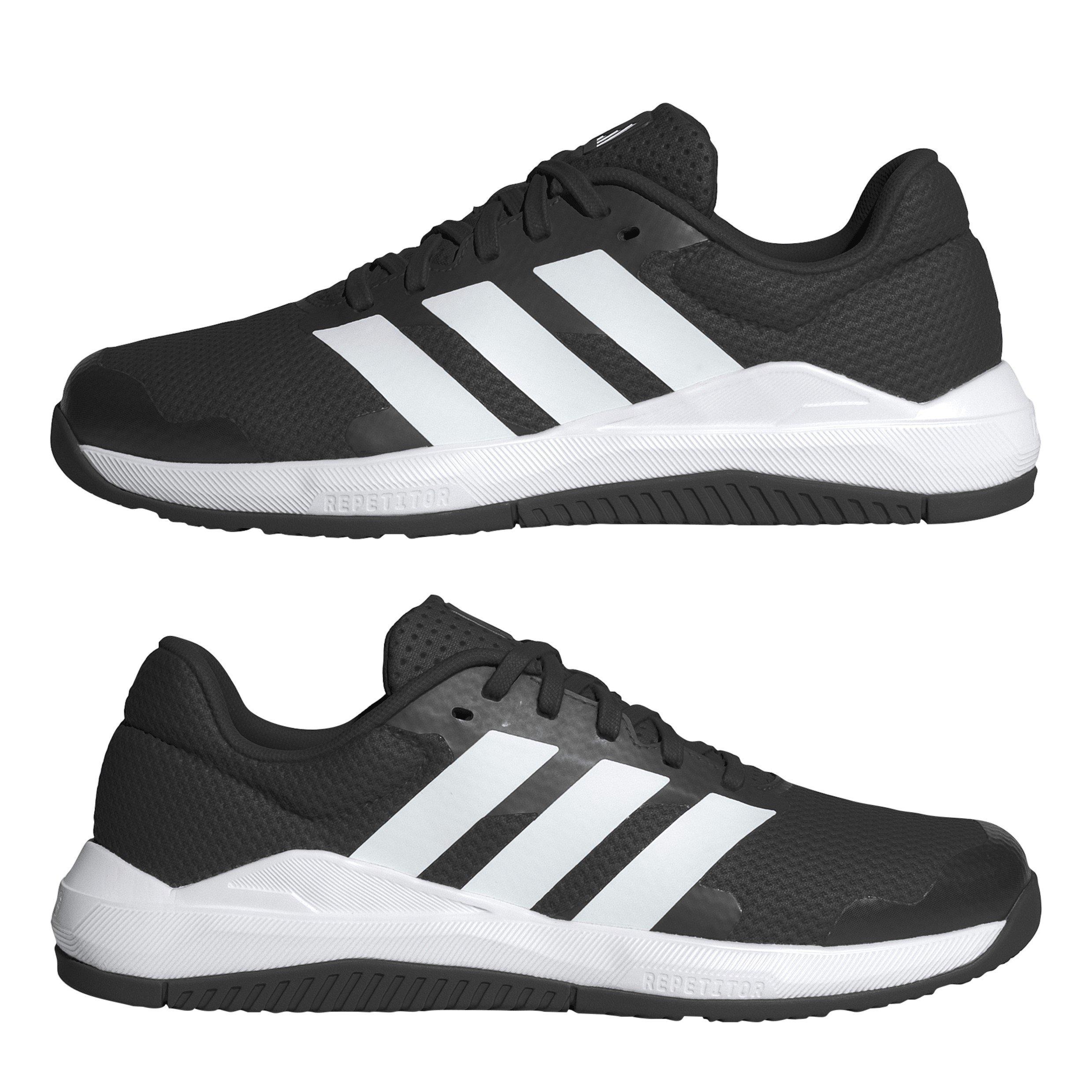 CBlack/Wht/Red - adidas - Dropset Train Womens Shoes - 9