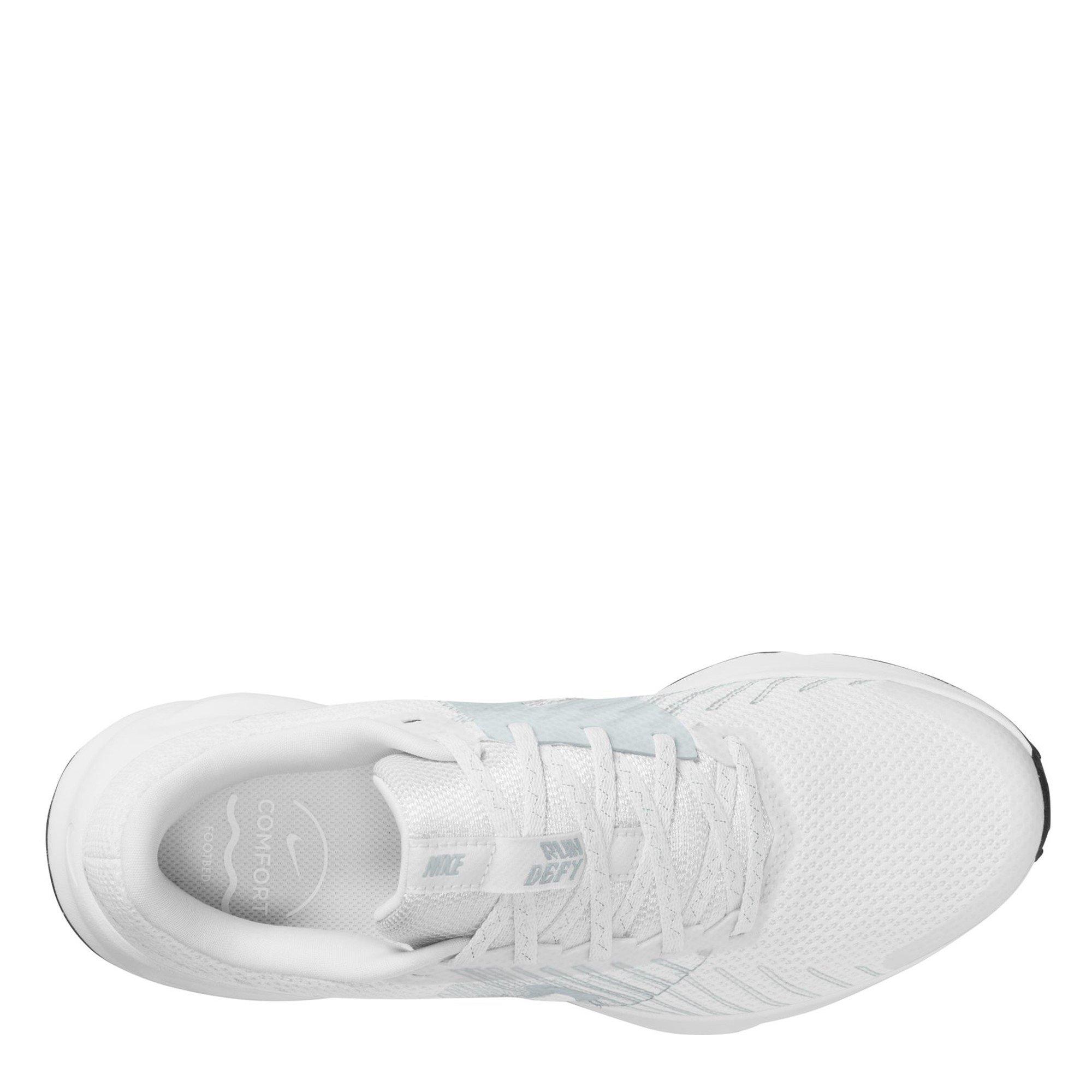 White/Pltnm-Blk - Nike - Run Defy - 9