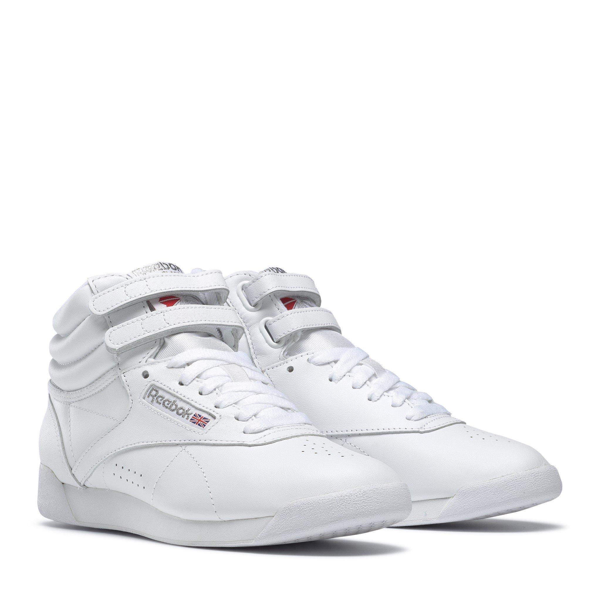 White - Reebok - FreeStyle Ladies Hi Trainers - 3