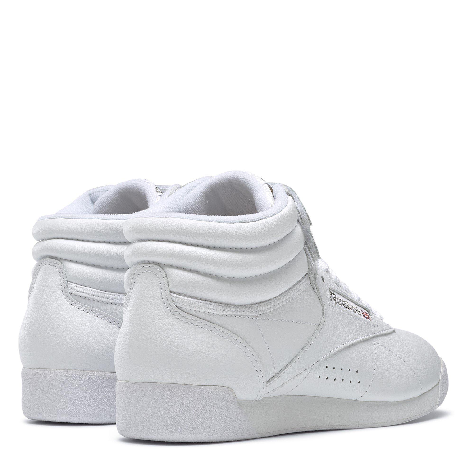 White - Reebok - FreeStyle Ladies Hi Trainers - 4