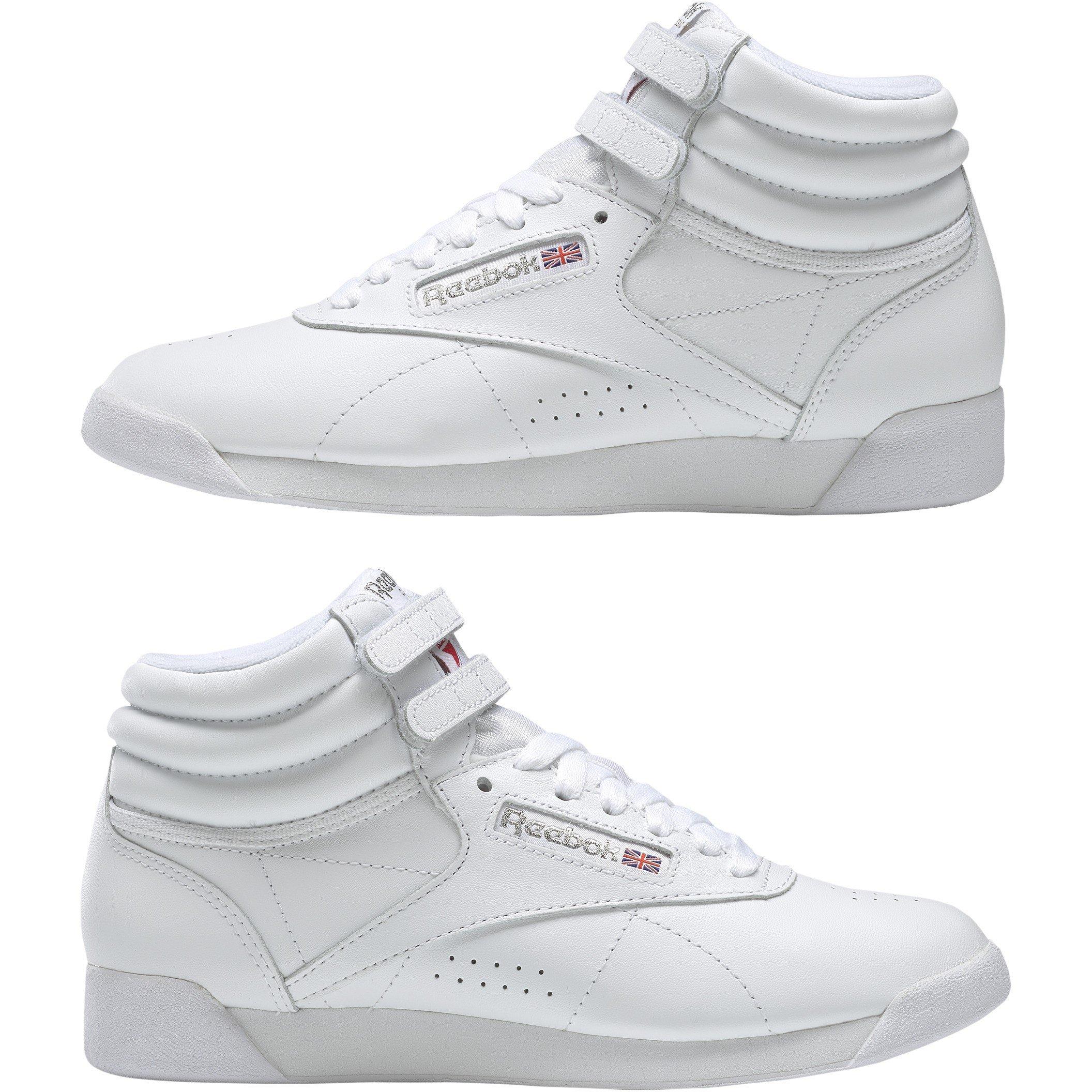 White - Reebok - FreeStyle Ladies Hi Trainers - 10