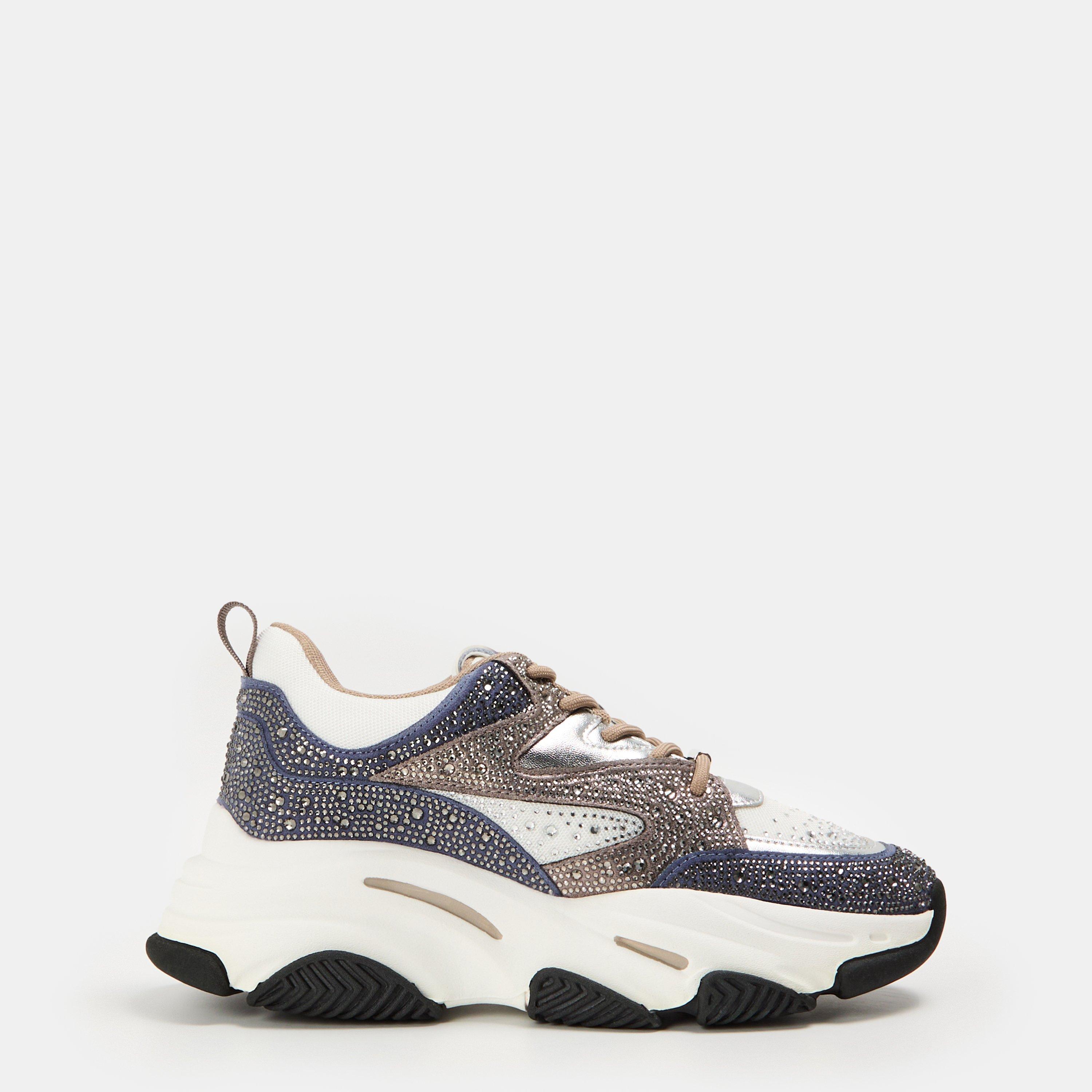 Steve Madden Women's Privy Chunky Trainers - Slate Blu/Taupe - 7 (40)