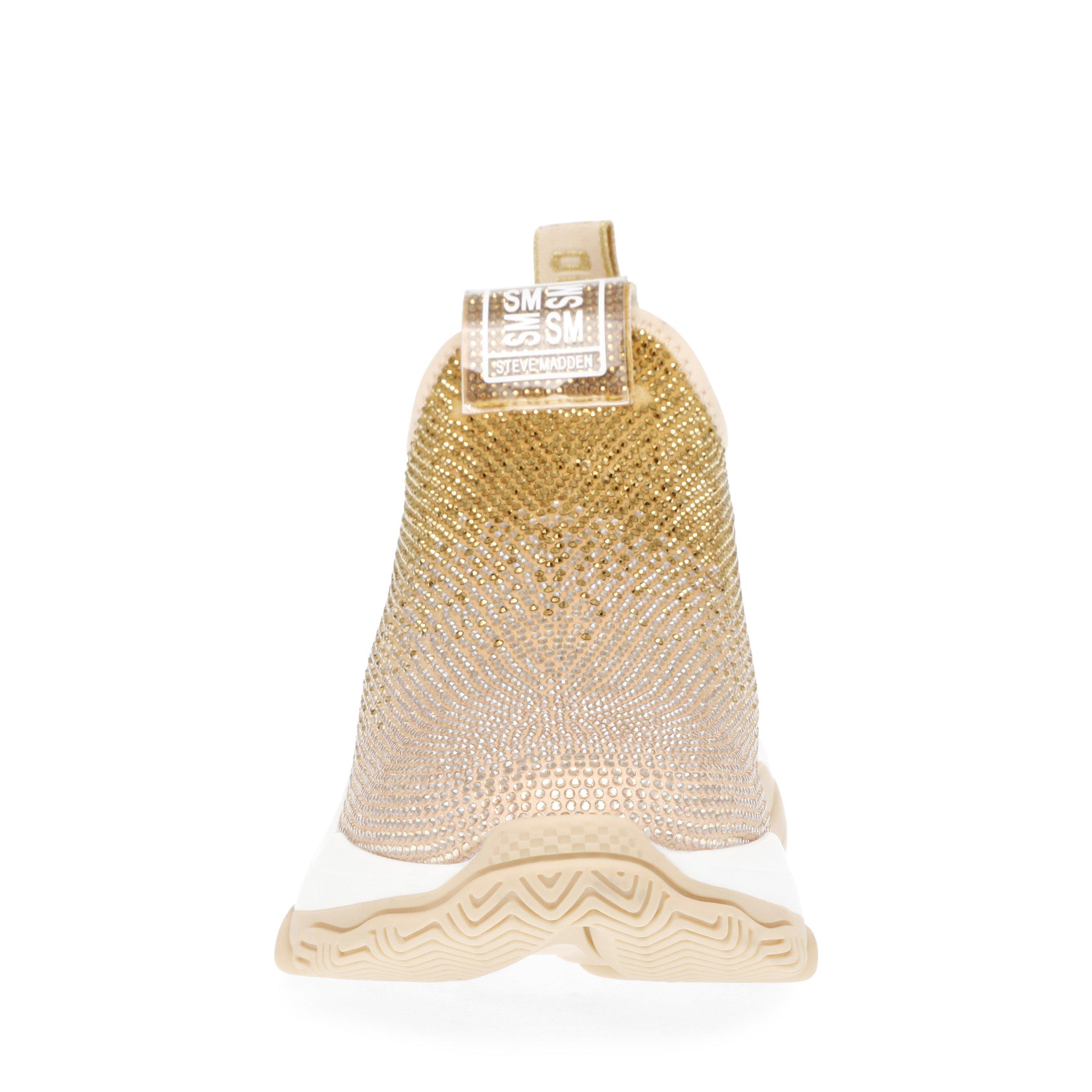 Gold - Steve Madden - Women's Mythical Sock Trainers - 4