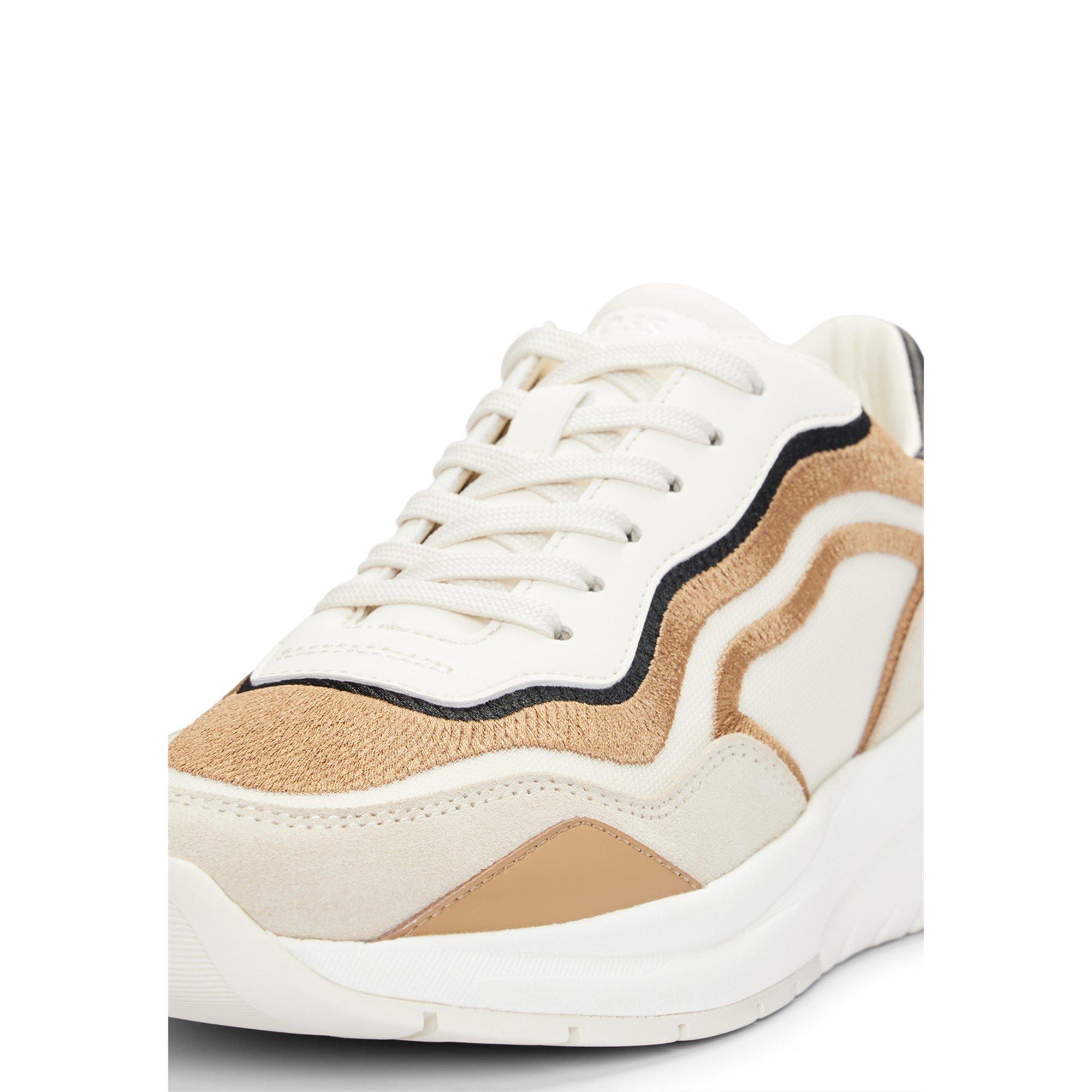 Beige - Boss - Women's Skylar Meemb Chunky Trainers - 8