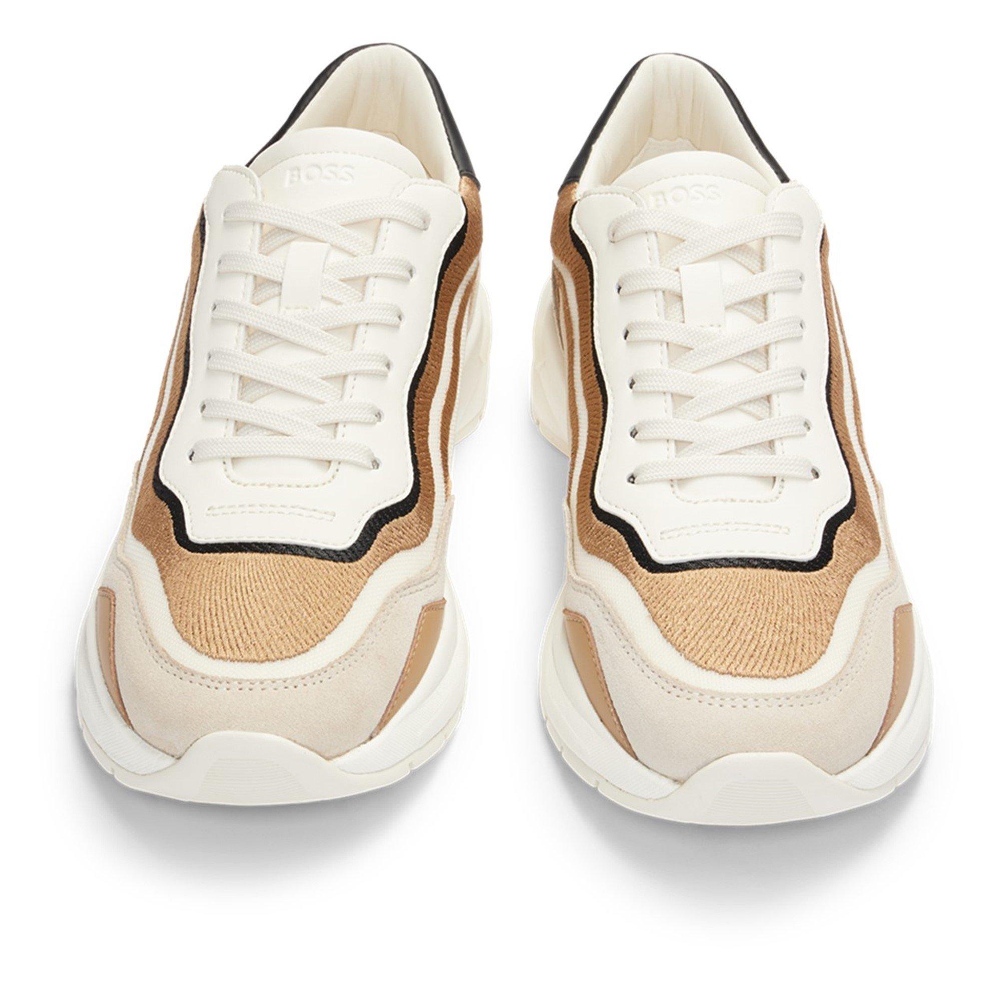 Beige - Boss - Women's Skylar Meemb Chunky Trainers - 10
