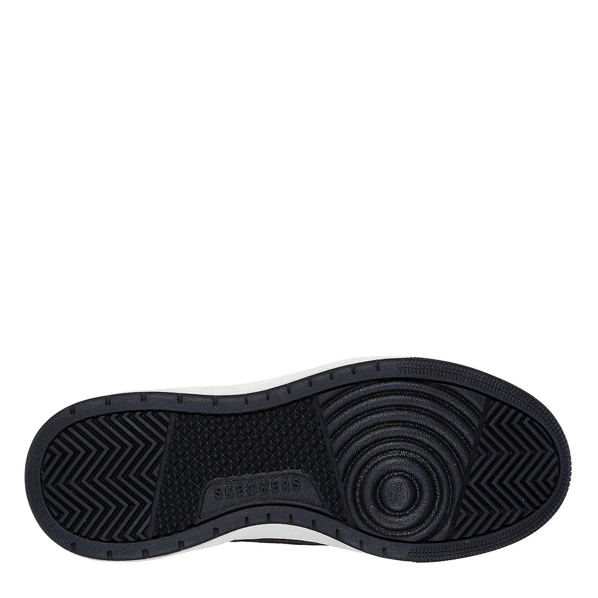 Pelle nera/tela rosa scuro - Skechers - Uno Court - 4