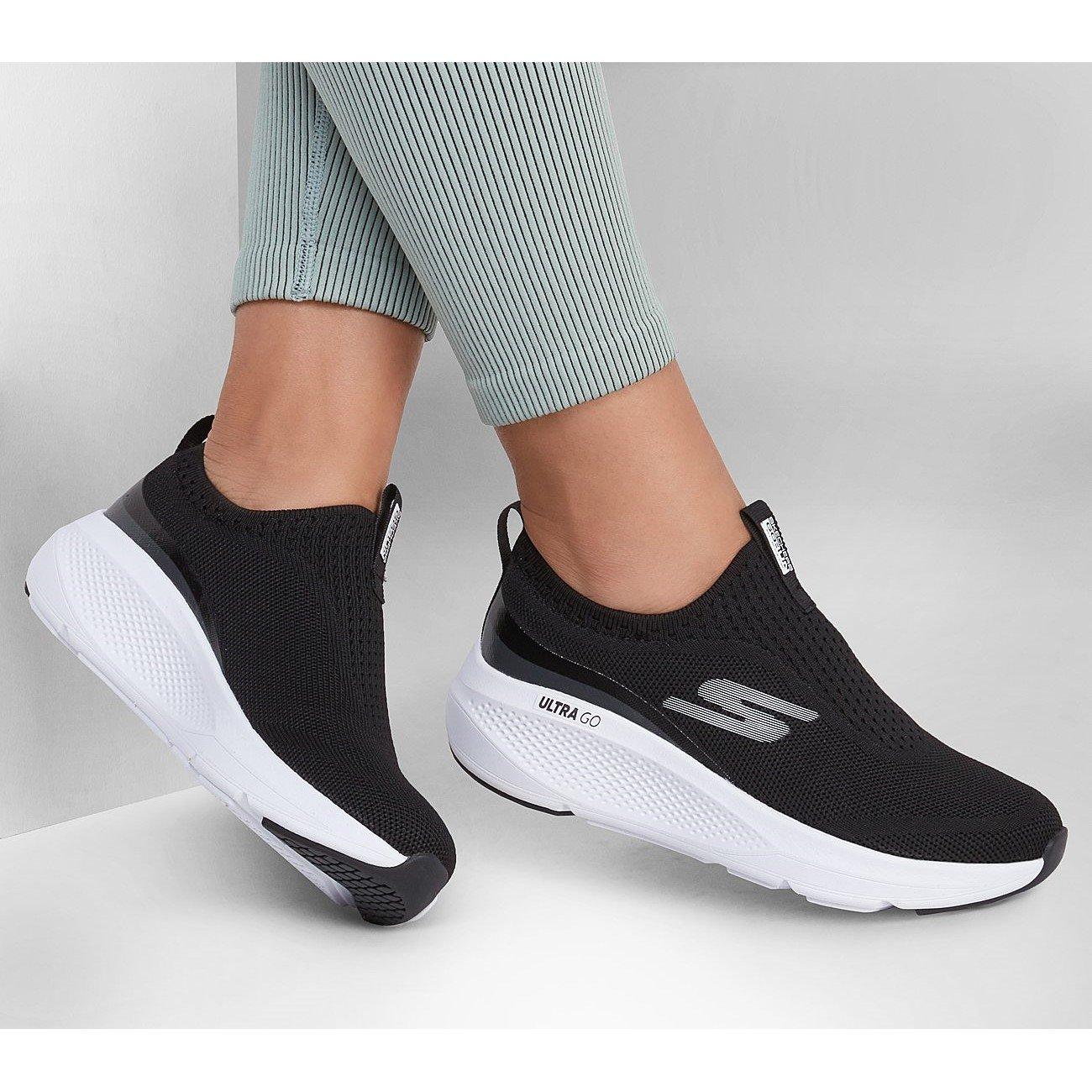 Zwart/Houtskool - Skechers - Go Run Elevate - Hot Streak Low-Top Trainers Womens - 6