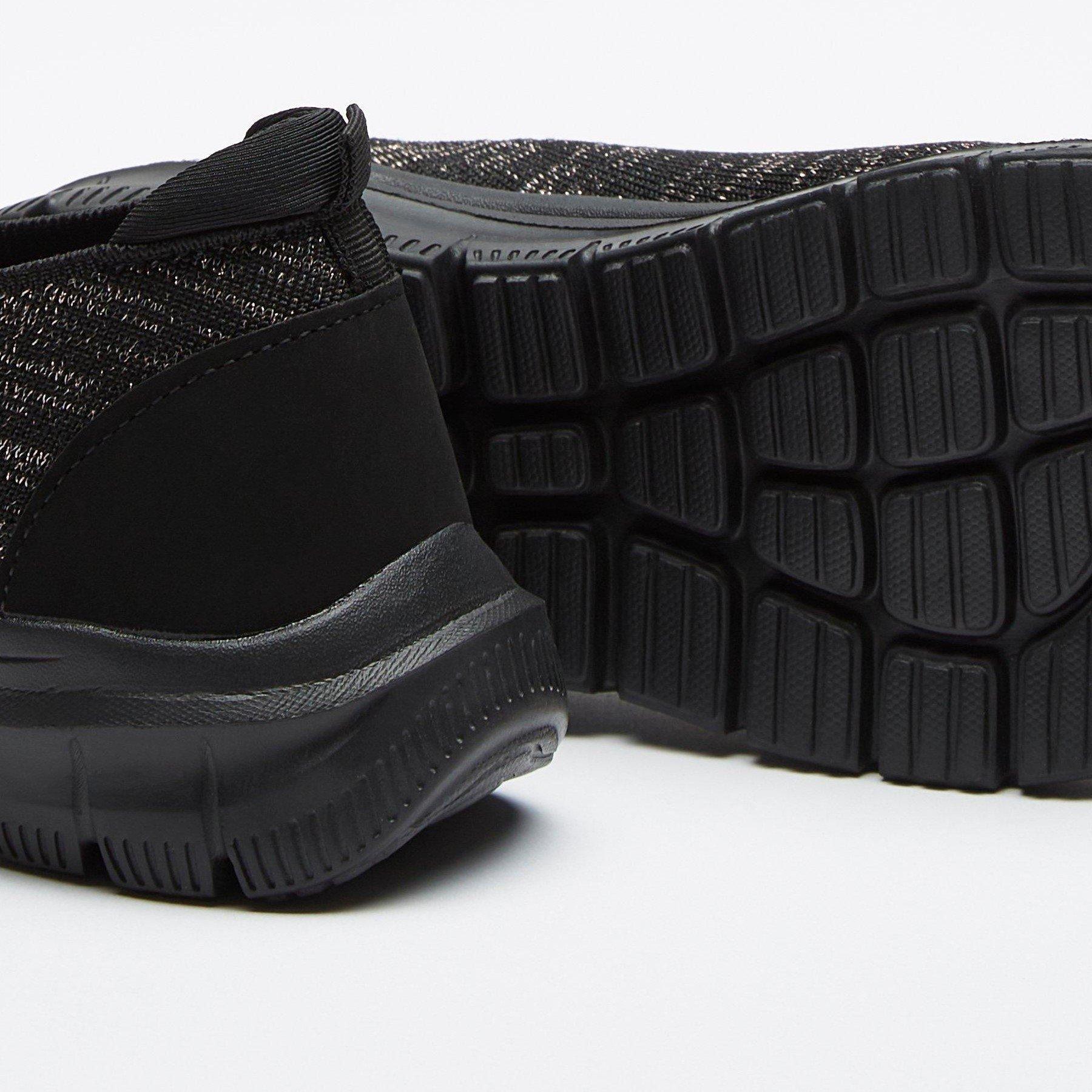 Noir - Be You - Studio Memory Foam Lurex Slip On Trainer - 5