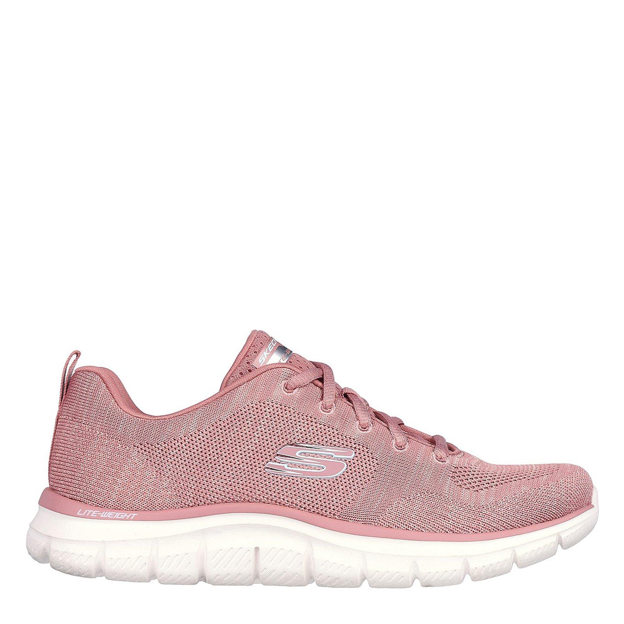 DARK ROSE - Skechers - Track New Staple Runners Womens - 3