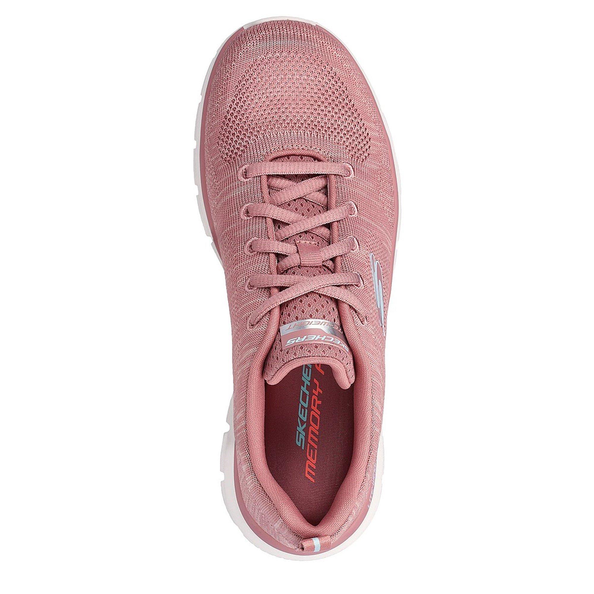DARK ROSE - Skechers - Track New Staple Runners Womens - 5