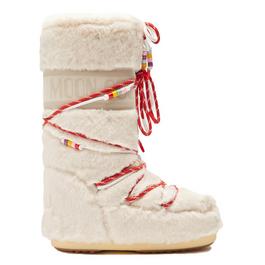 Moon Boot Icon High Faux Fur W  Beads