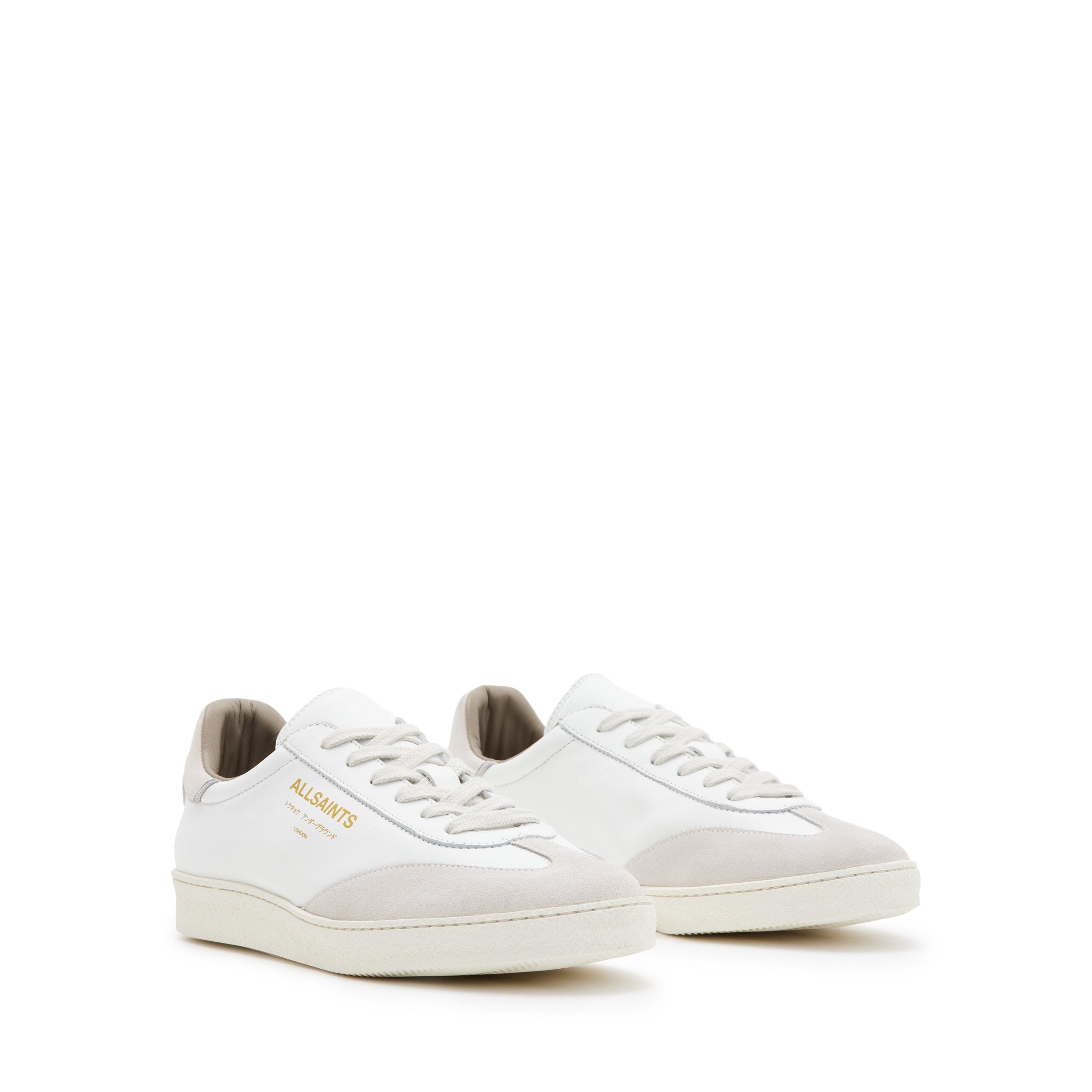 White - AllSaints - Women's Thelma Court Trainers - 3